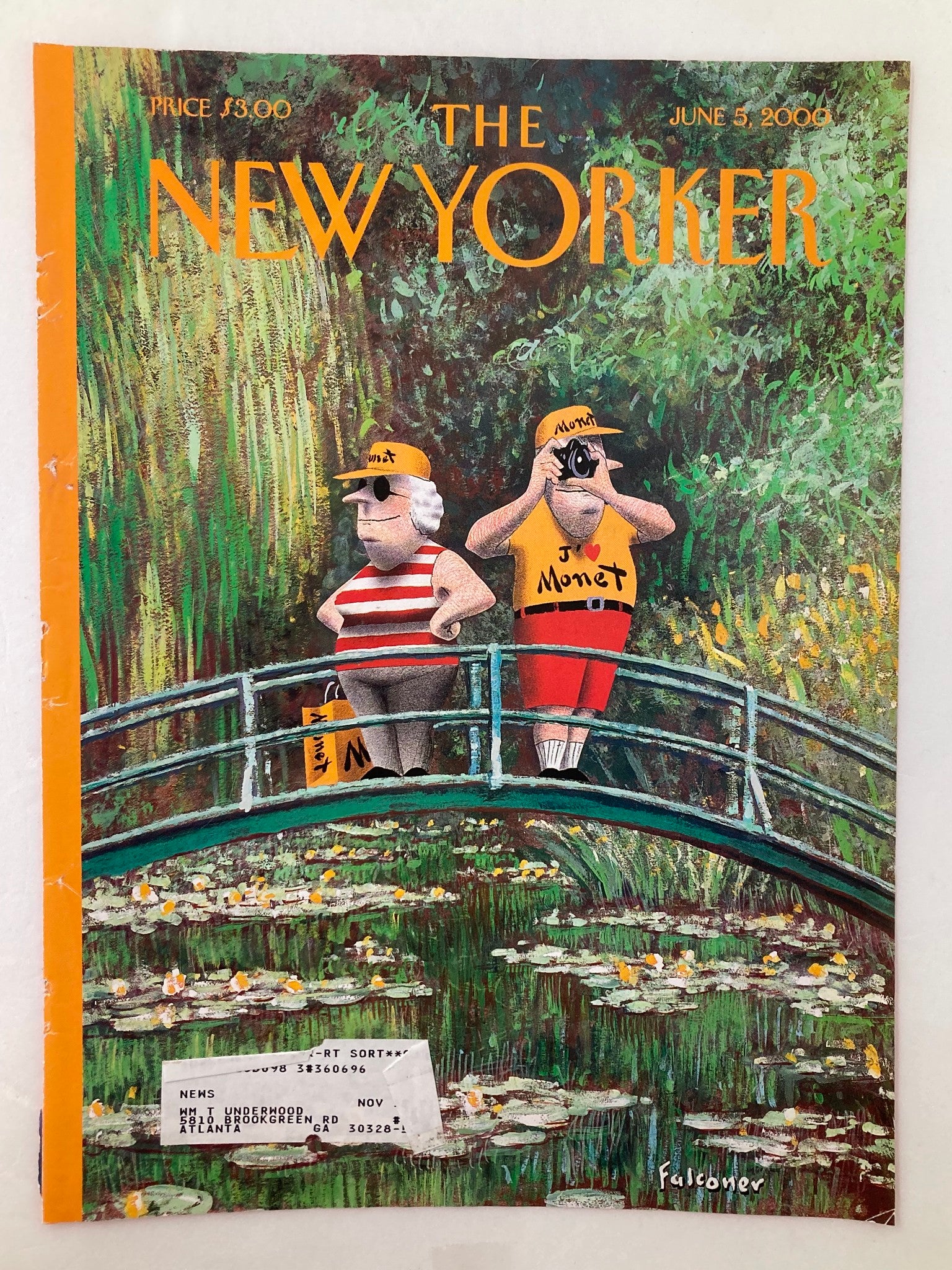 COVER ONLY The New Yorker June 5 2000 The Tourists by Ian Falconer