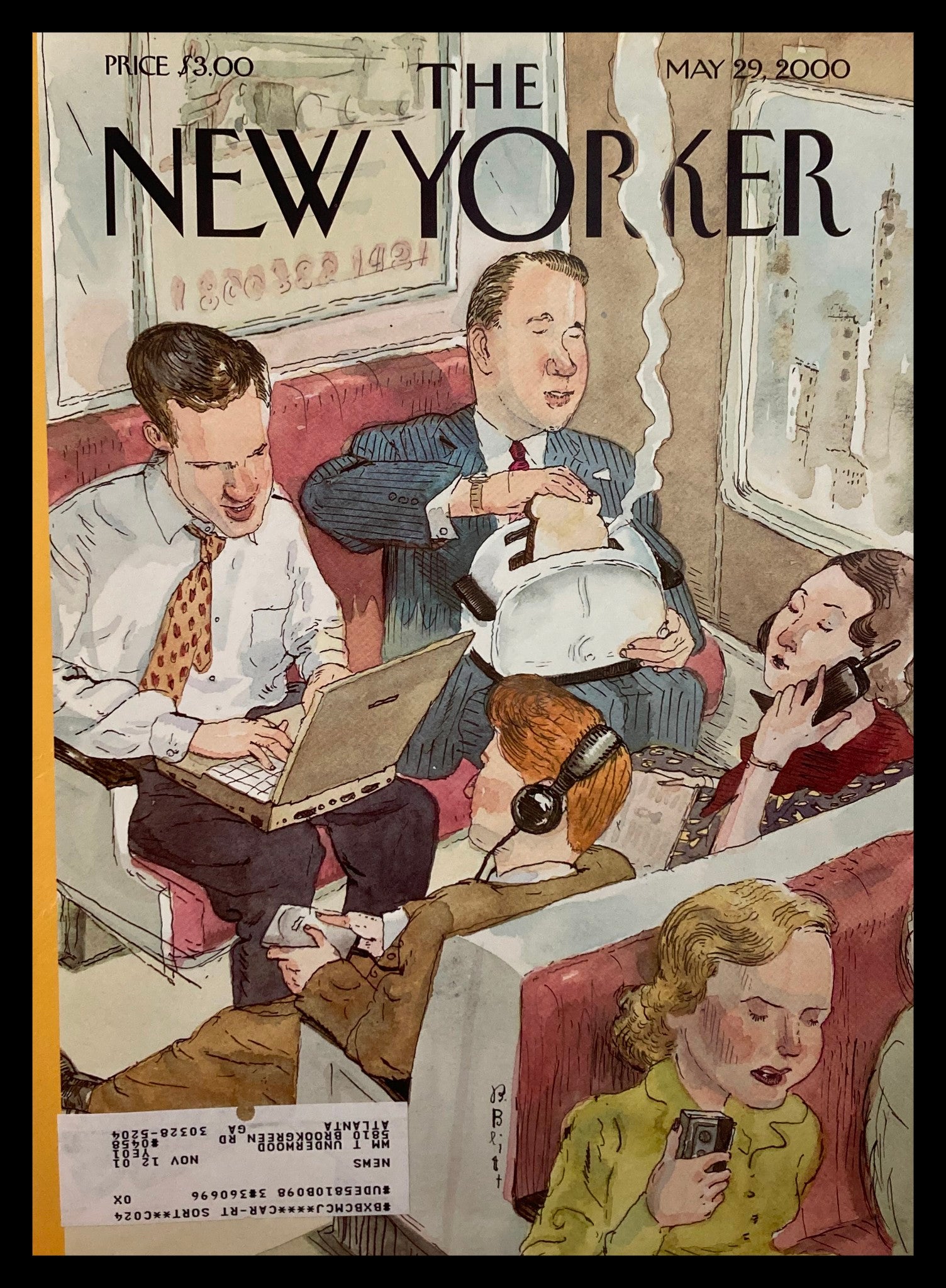 COVER ONLY The New Yorker May 29 2000 21st Century Commute by Barry Blitt