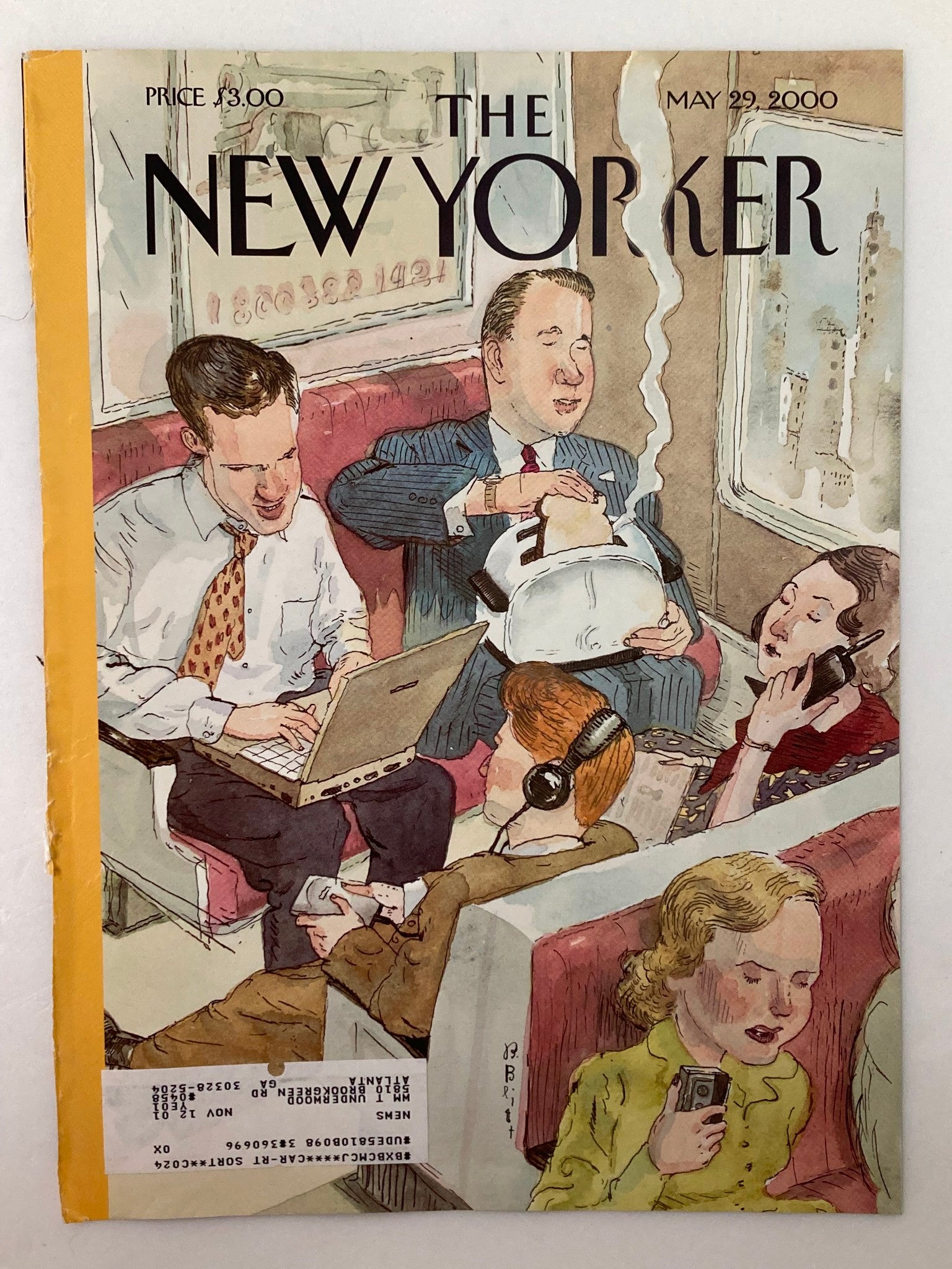 COVER ONLY The New Yorker May 29 2000 21st Century Commute by Barry Blitt