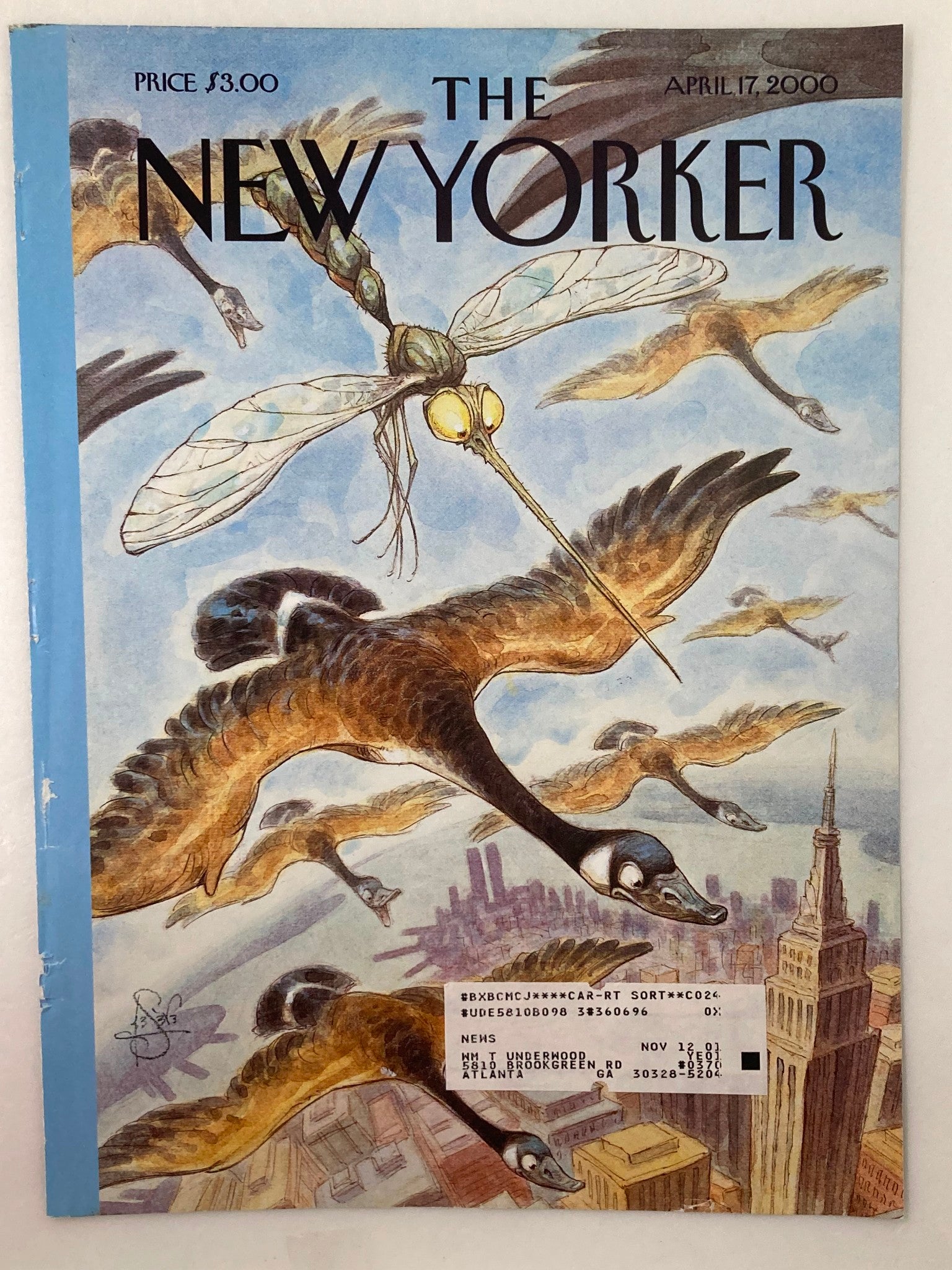 COVER ONLY The New Yorker April 17 2000 Blending In by Peter de Seve