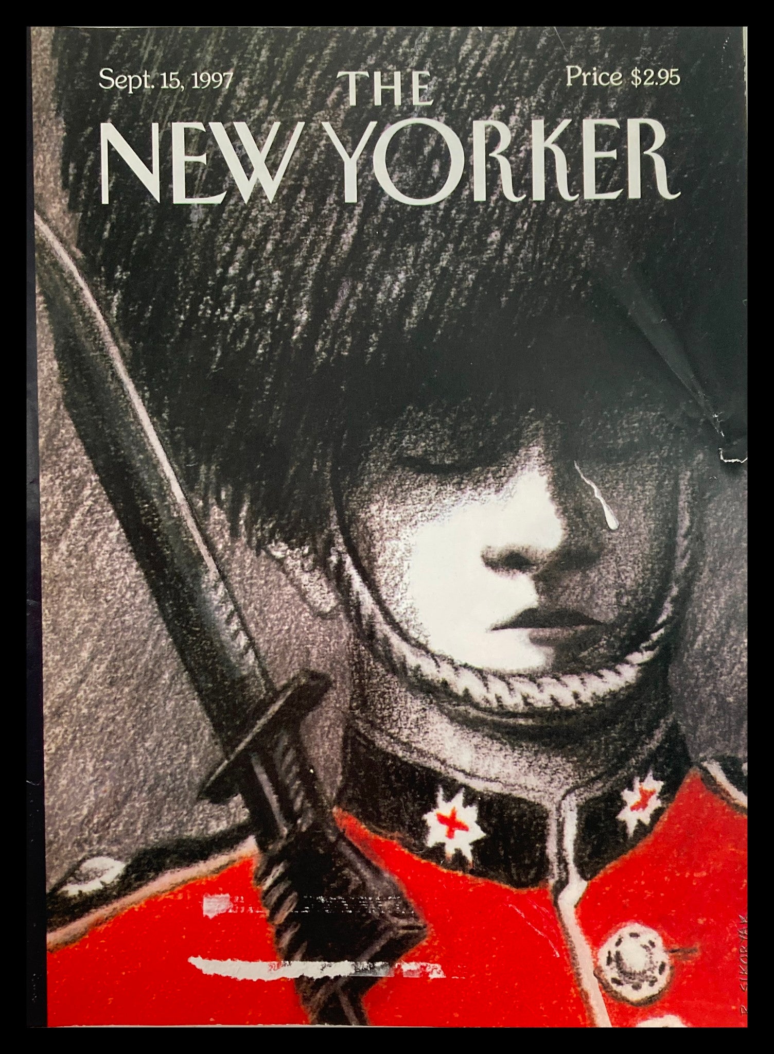 COVER ONLY The New Yorker September 15 1997 Last Salute by Robert Sikoryak