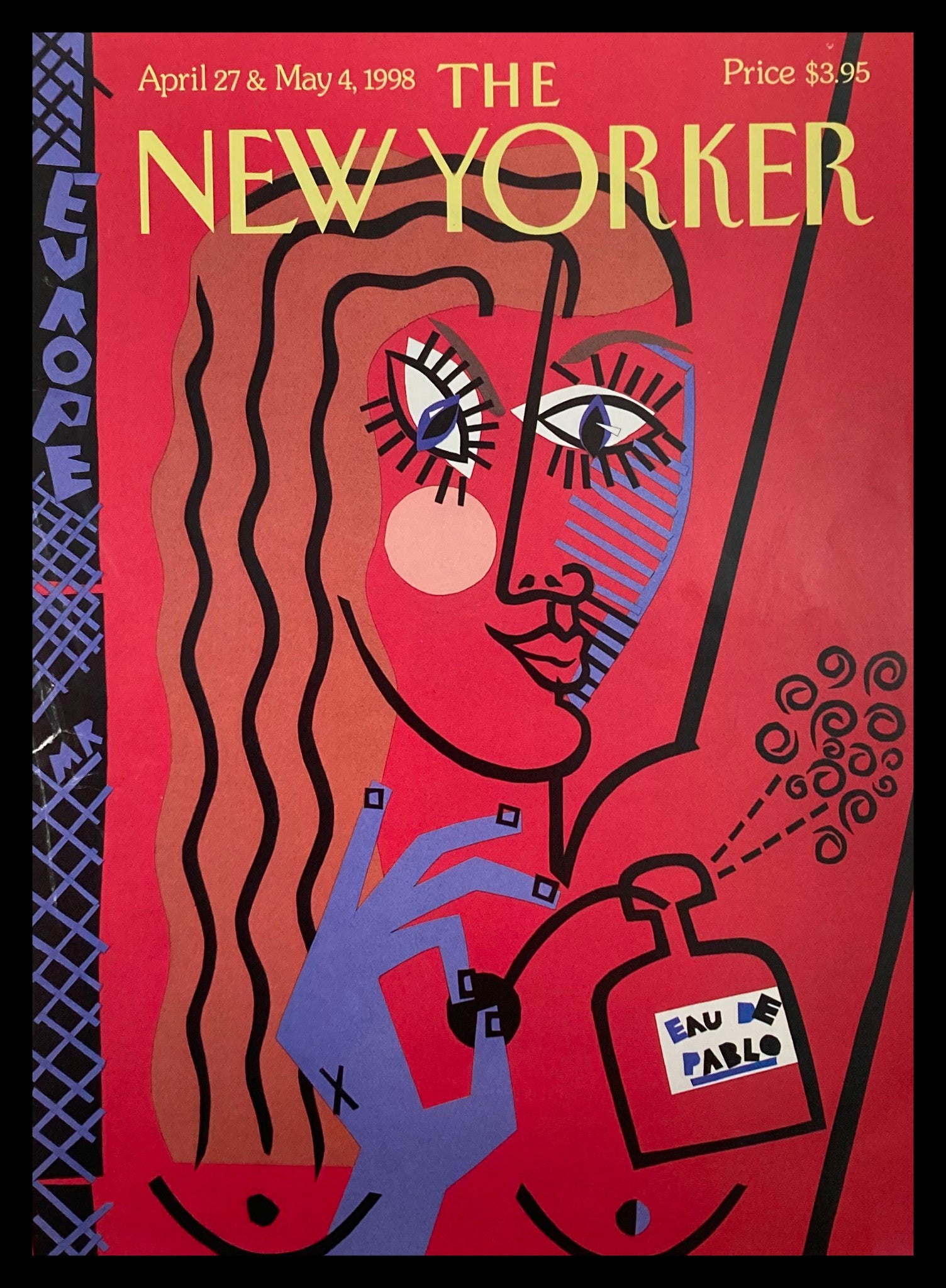 COVER ONLY The New Yorker April 27 1998 Eau de Pablo by Michael Roberts