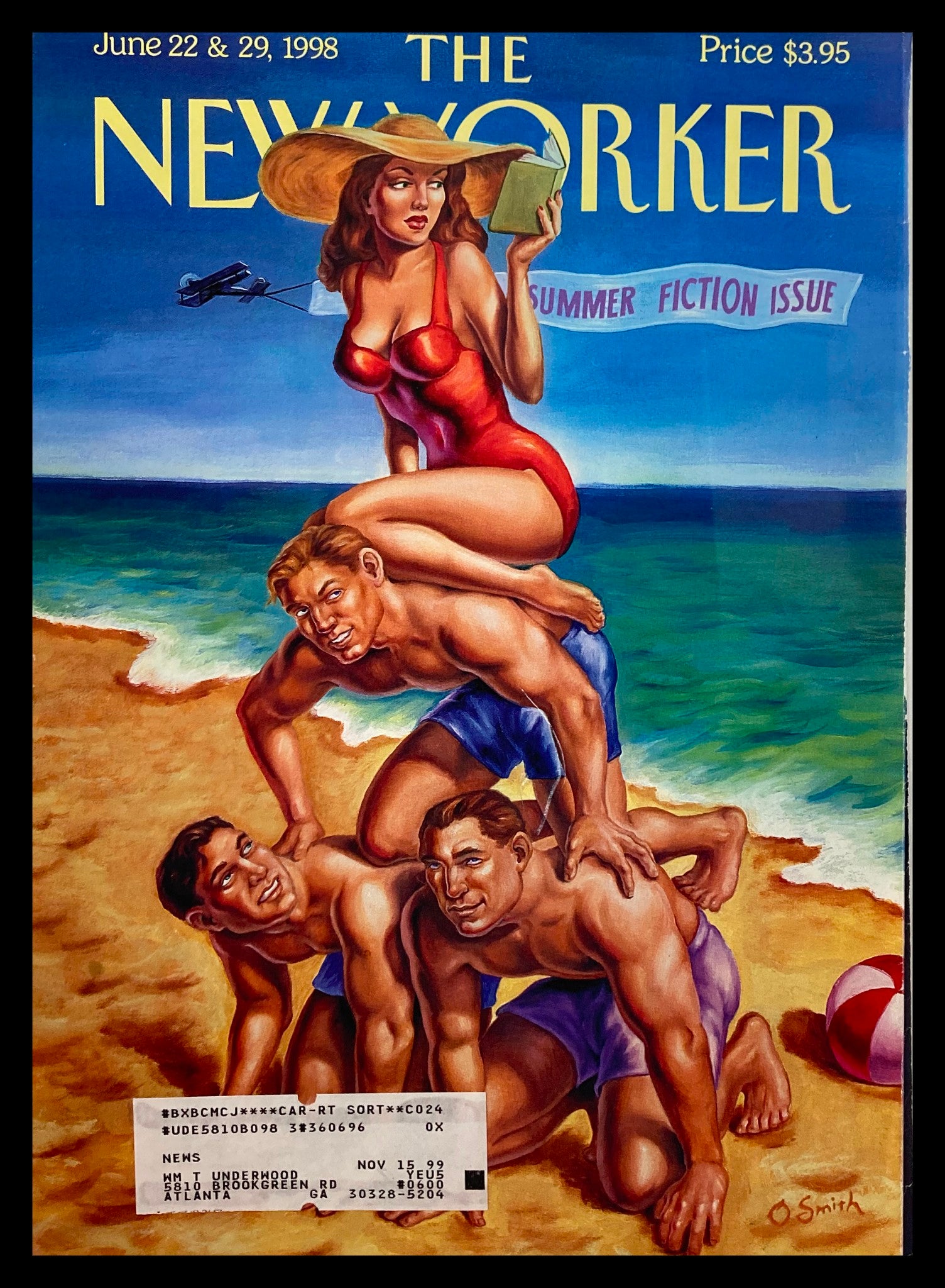 COVER ONLY The New Yorker June 22 1998 Summer Fiction by Owen Smith