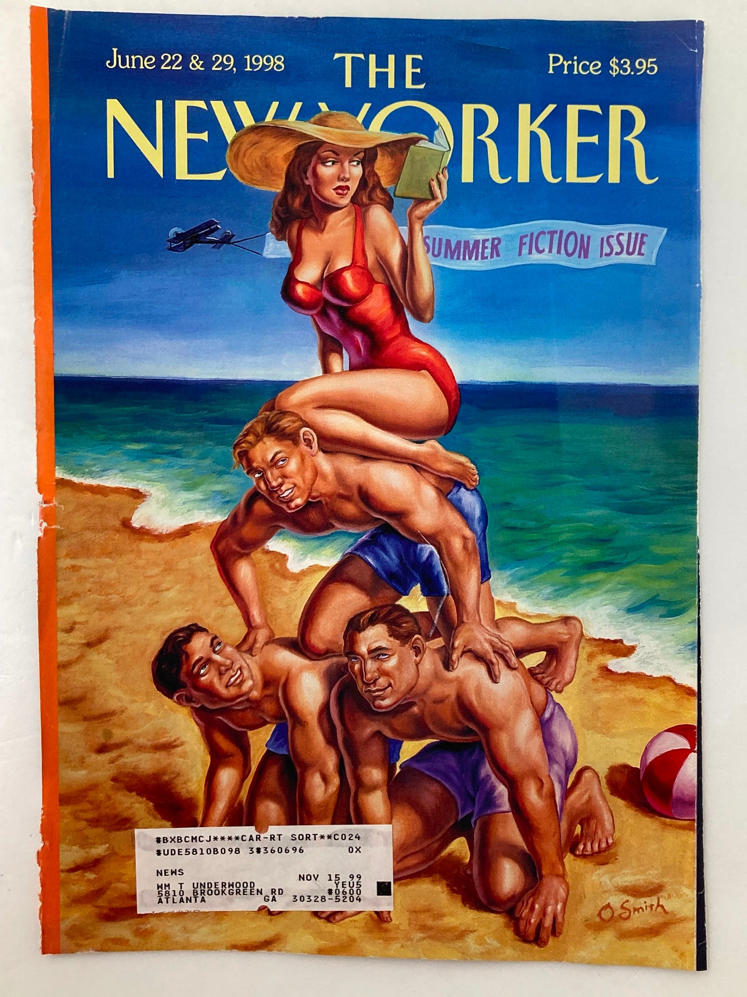 COVER ONLY The New Yorker June 22 1998 Summer Fiction by Owen Smith