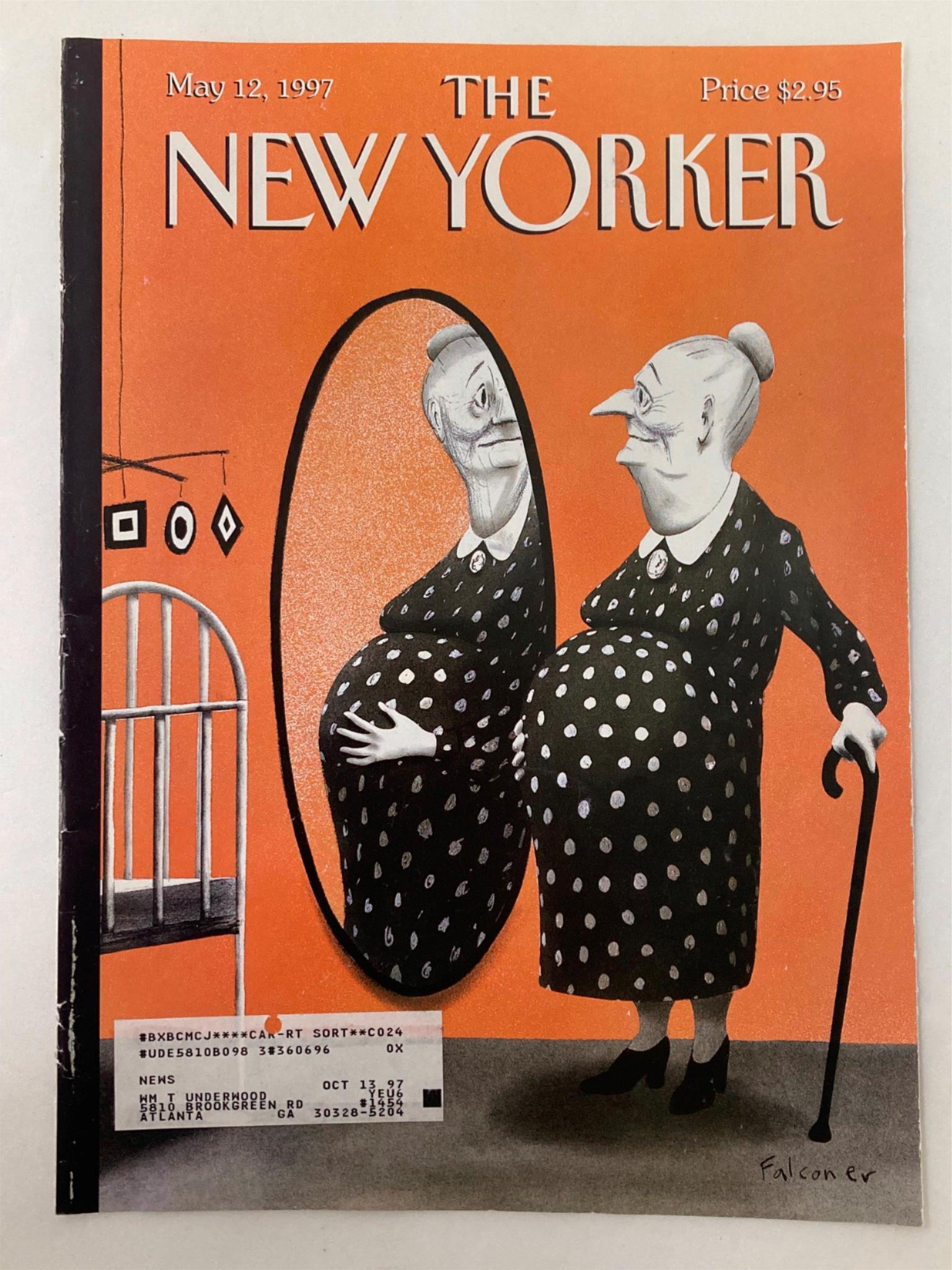 COVER ONLY The New Yorker May 12 1997 Mother's Day by Ian Falconer