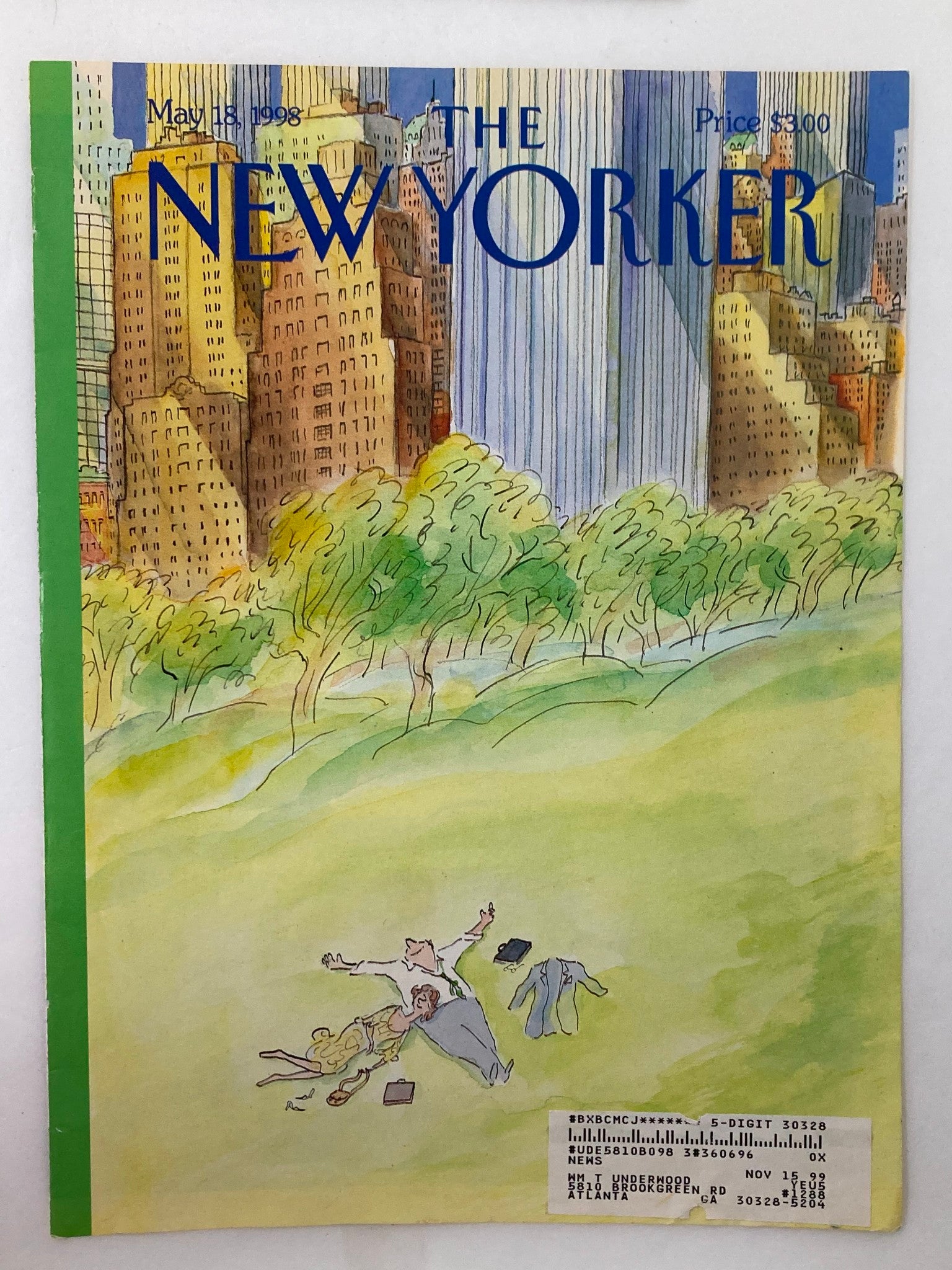 COVER ONLY The New Yorker May 18 1998 Bien-Etre by Jean-Jacques Sempé