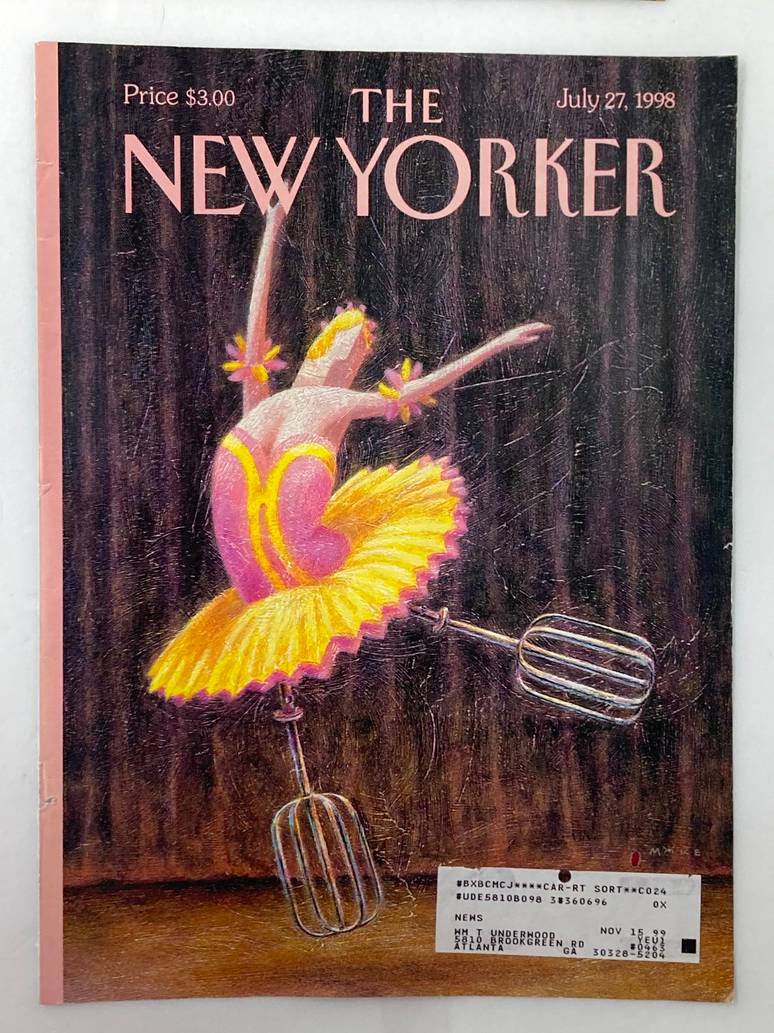 COVER ONLY The New Yorker July 27 1998 Stirring Performances by Mike Hodges