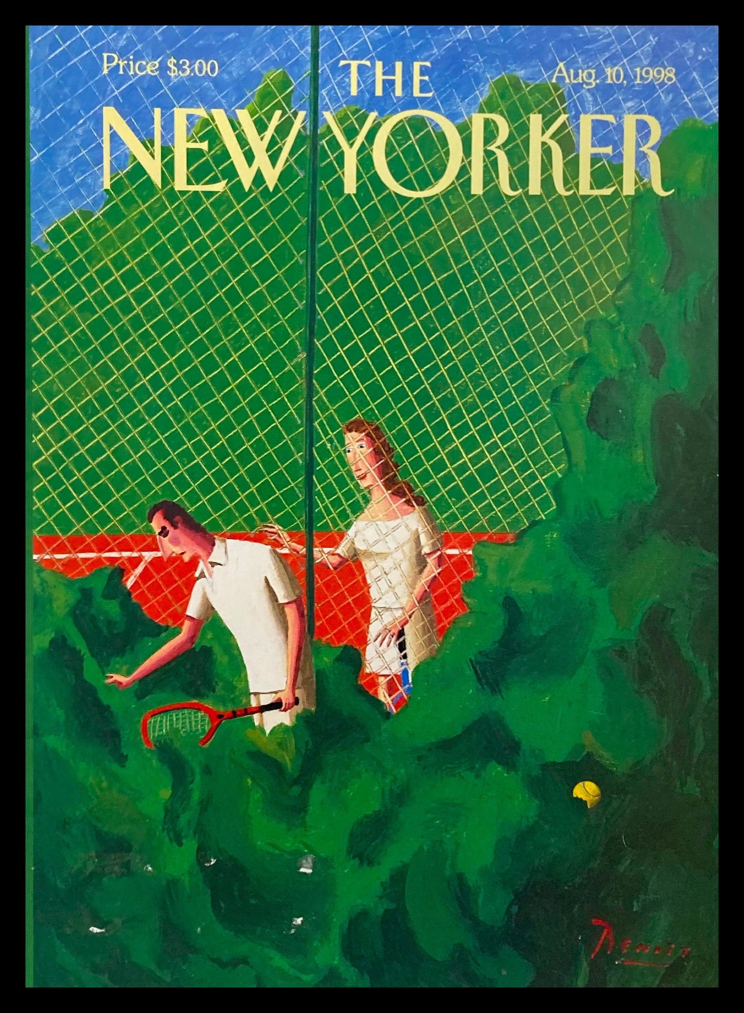 COVER ONLY The New Yorker August 10 1998 Advantage Out by Benoit van Innis