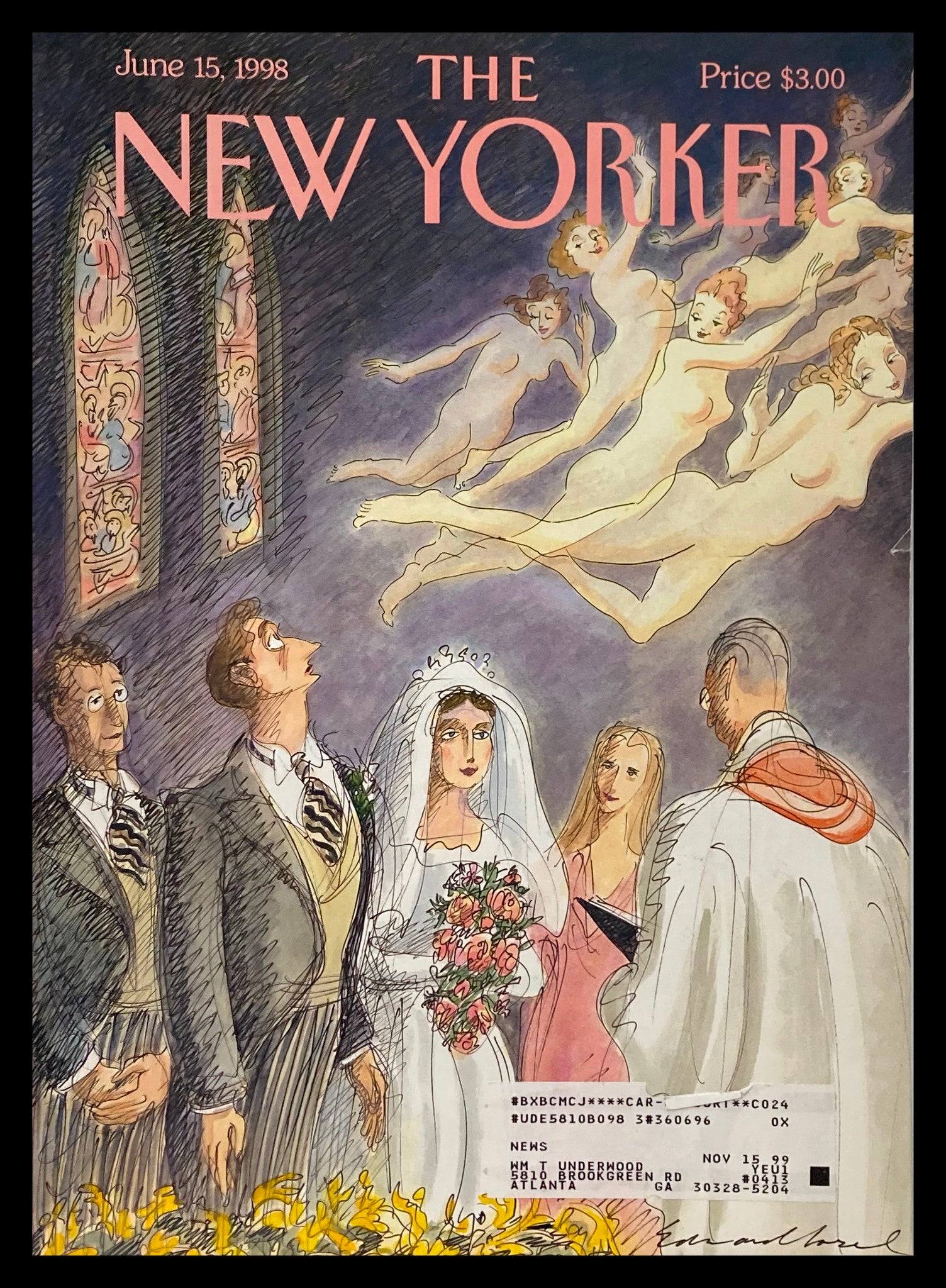 COVER ONLY The New Yorker June 15 1998 Temptation by Edward Sorel