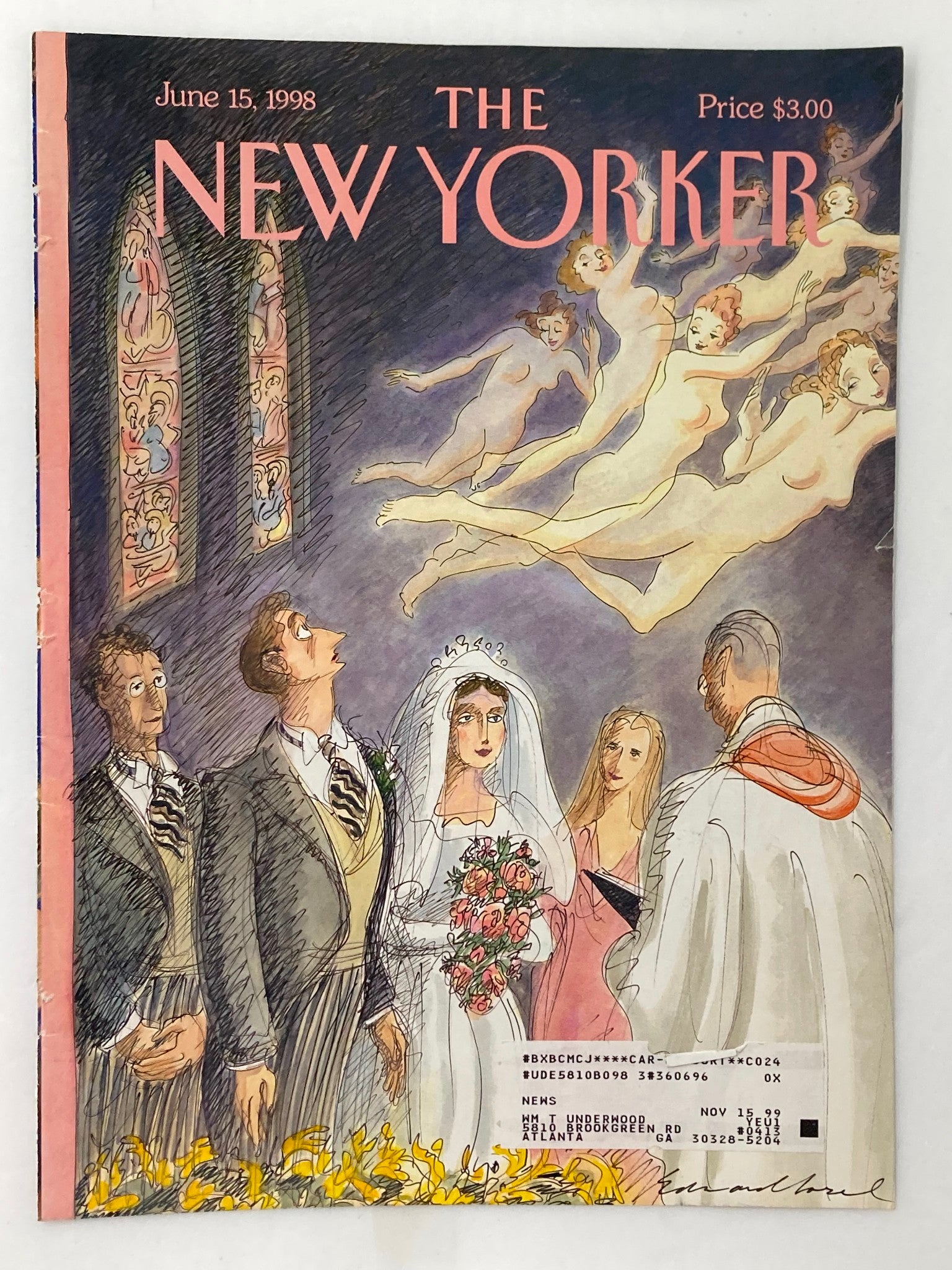 COVER ONLY The New Yorker June 15 1998 Temptation by Edward Sorel