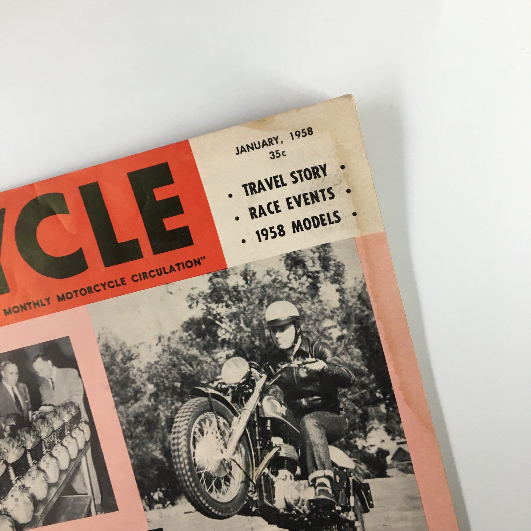 VTG Cycle Magazine January 1958 Matches 650cc Super Hurricane Road Test No Label