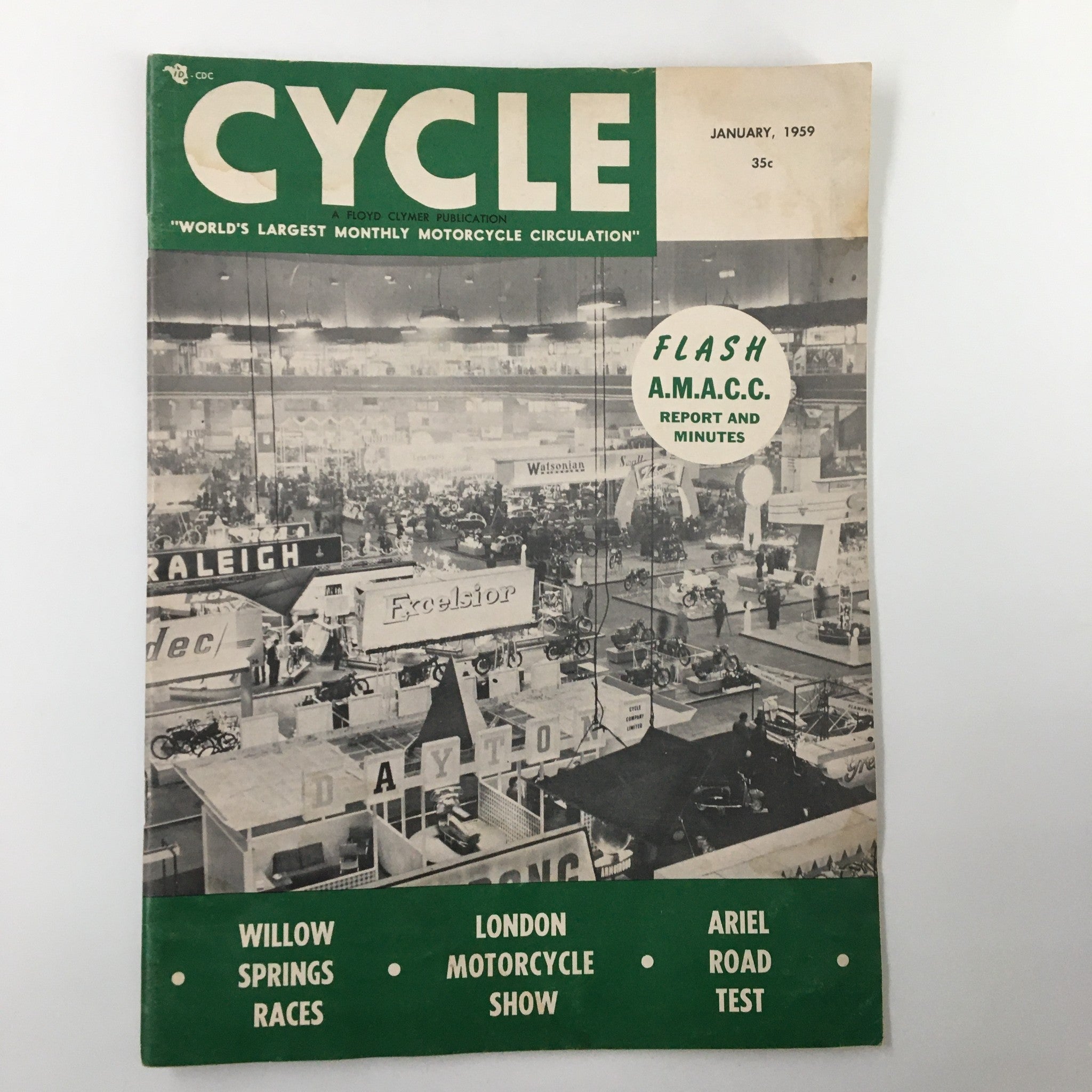 VTG Cycle Magazine January 1959 Lightweight Road Race Rules for 1959 No Label