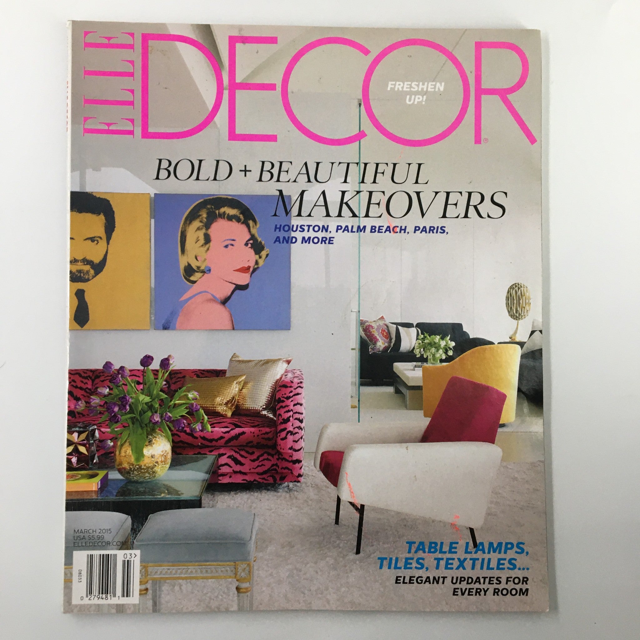 Elle Decor Magazine March 2015 Bold + Beautiful Makeovers in Houston No Label