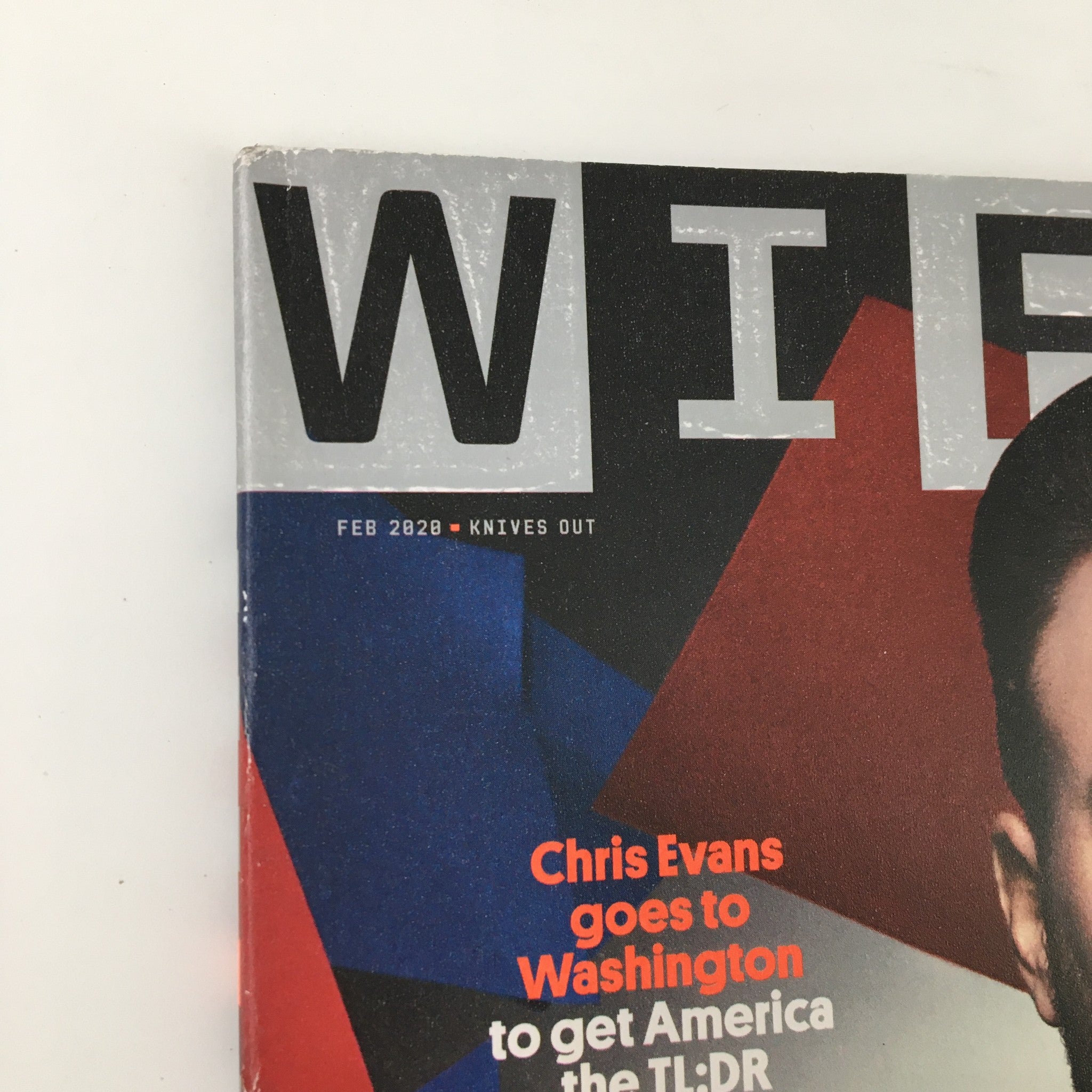 Wired Magazine February 2020 Chris Evans Goes To Washington No Label