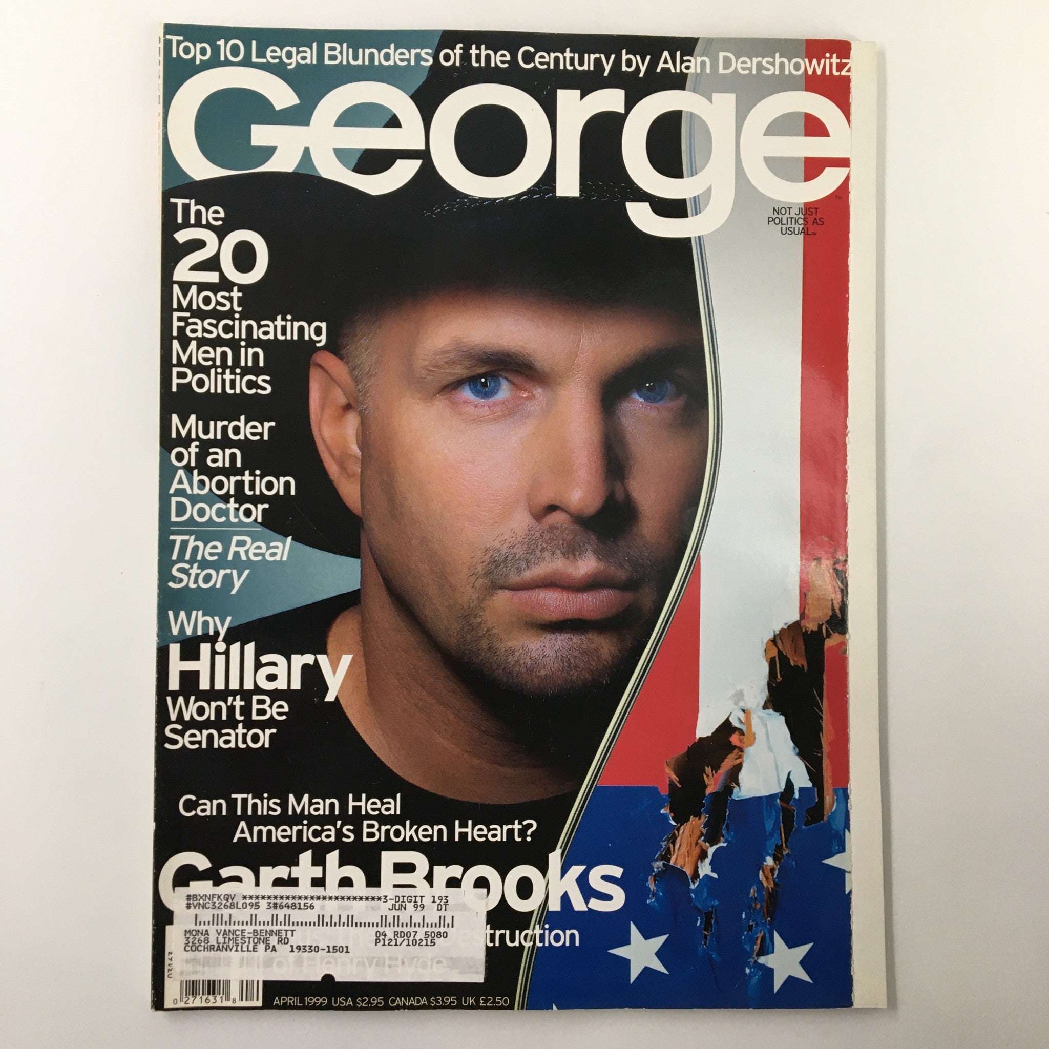 George Magazine April 1999 Garth Brooks Can Heal America's Broken Heart?