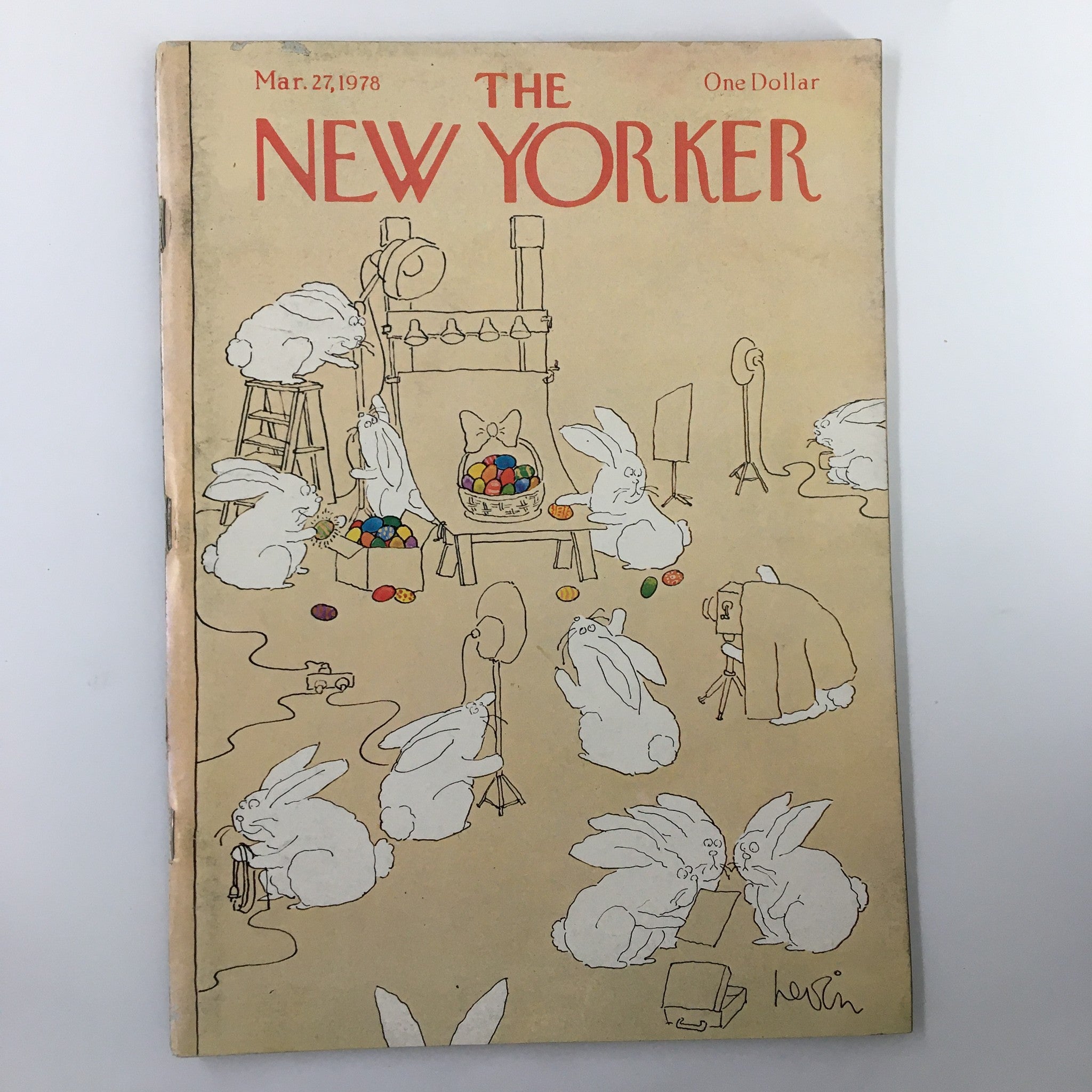 The New Yorker Magazine March 27 1978 Rabbits by Arnie Levin No Label