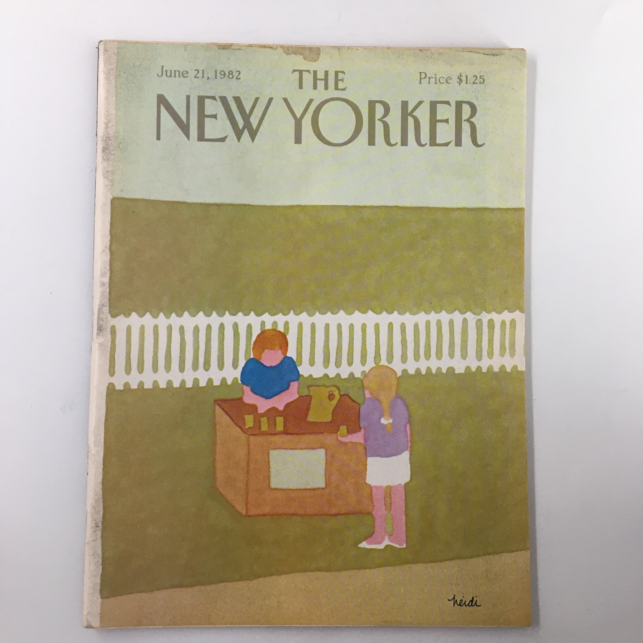 The New Yorker Magazine June 21 1982 Lemonade by Heidi Goennel No Label