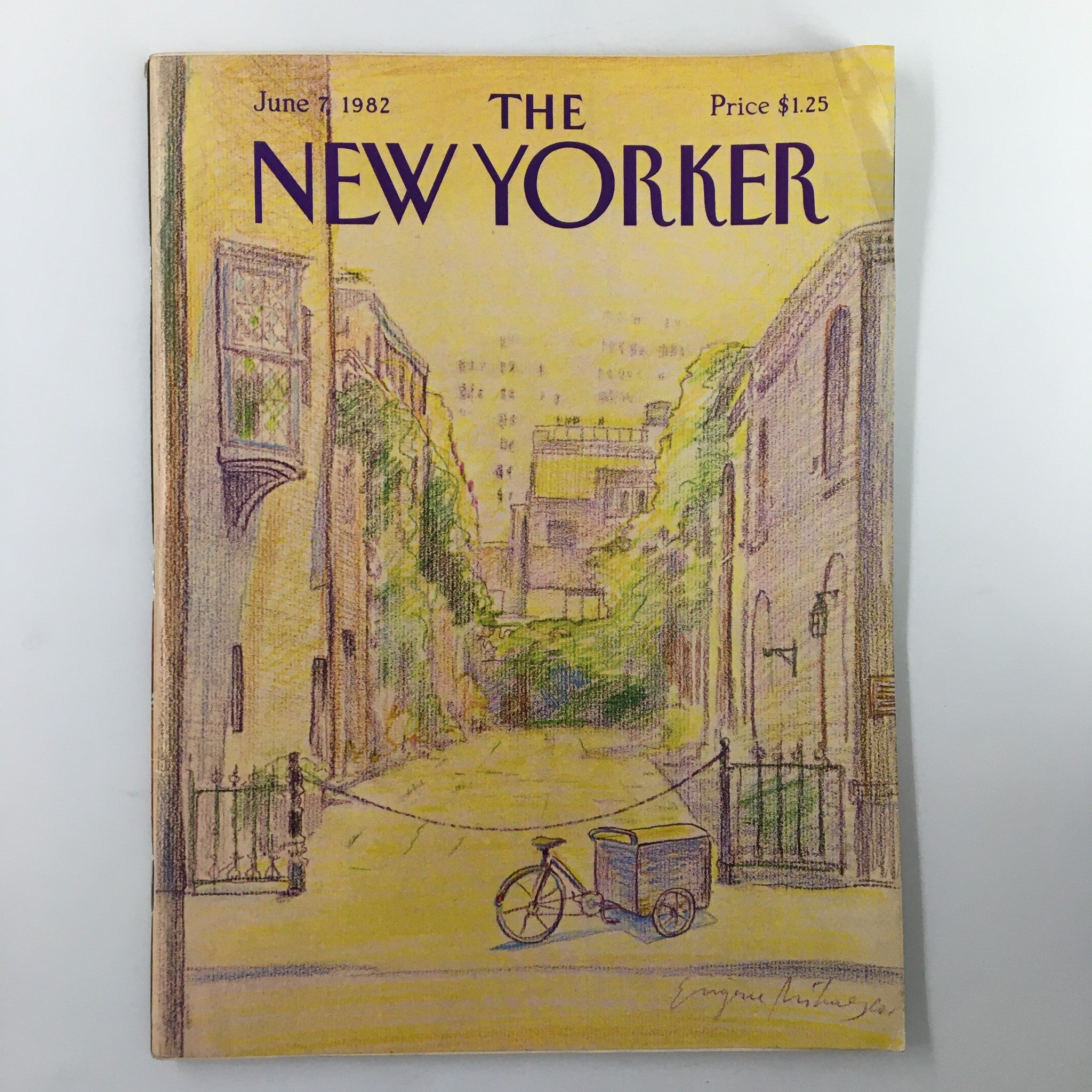 The New Yorker Magazine June 7 1982 Down The Road by Eugene Mihaesco No Label