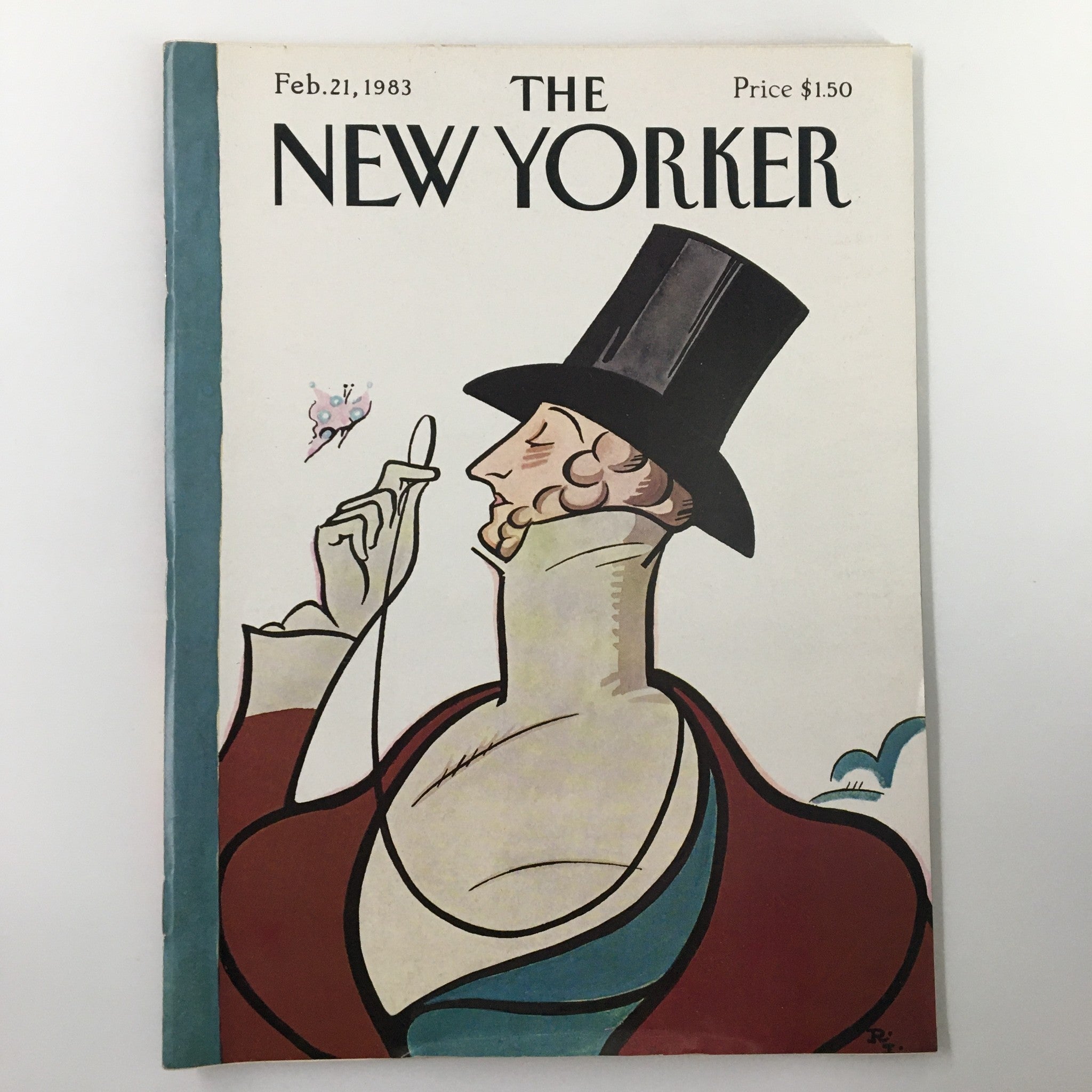 The New Yorker Magazine February 21 1983 Eustace Tilley by Rea Irvin No Label