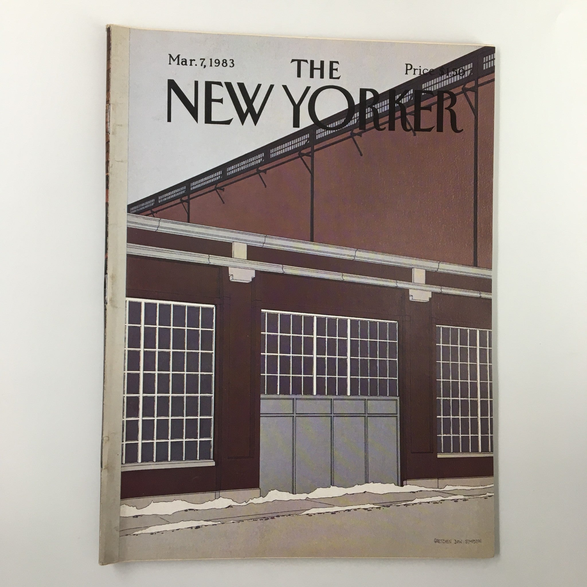 The New Yorker Magazine March 7 1983 Structure by Gretchen Dow Simpson No Label