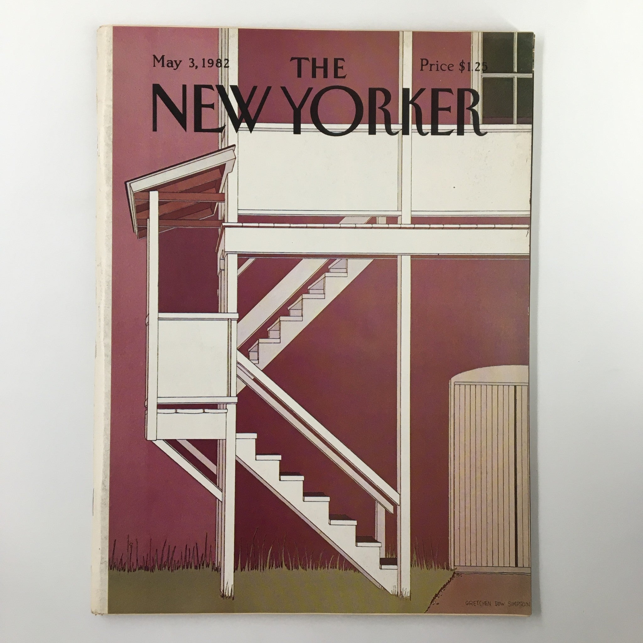 The New Yorker Magazine May 3 1982 Stairs by Gretchen Dow Simpson No Label