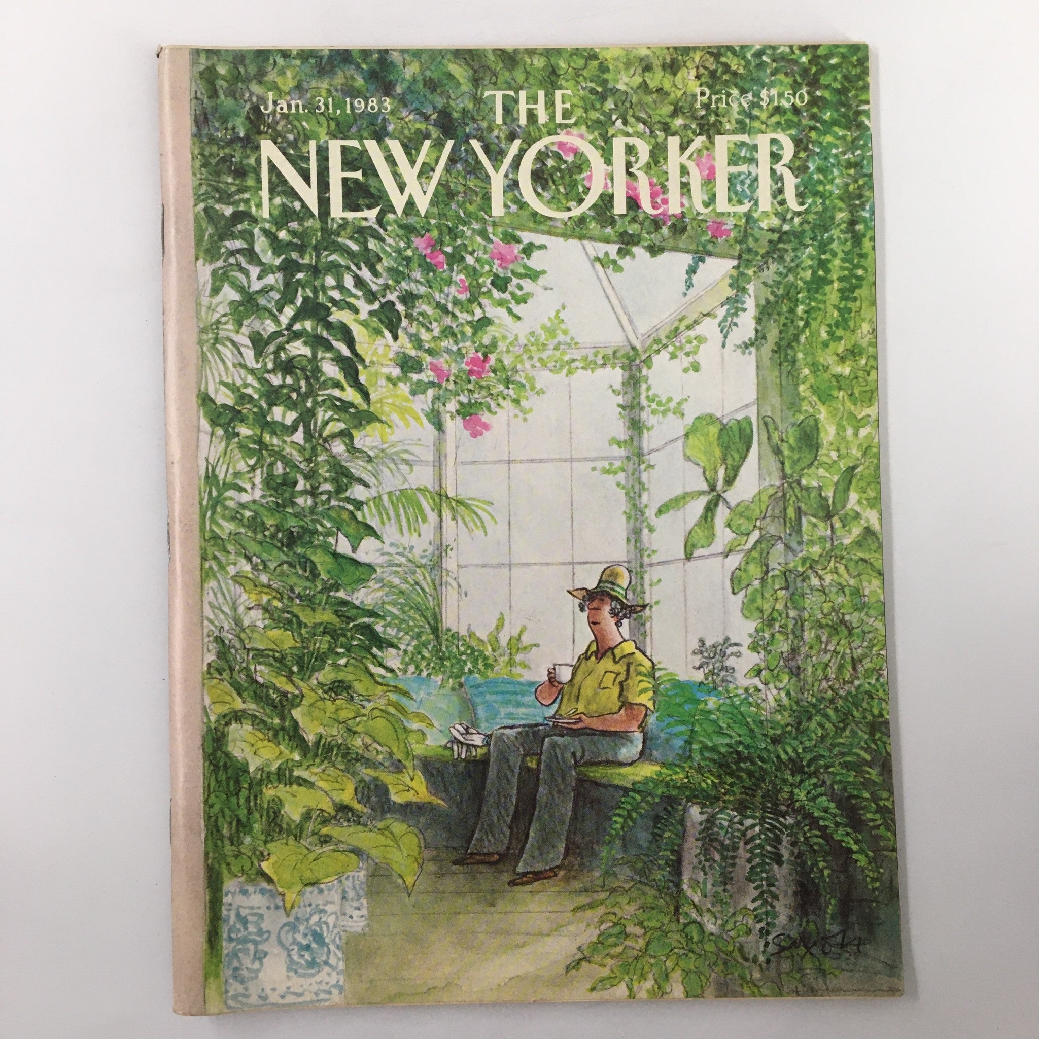 The New Yorker Magazine January 31 1983 Green House by Charles Saxon No Label