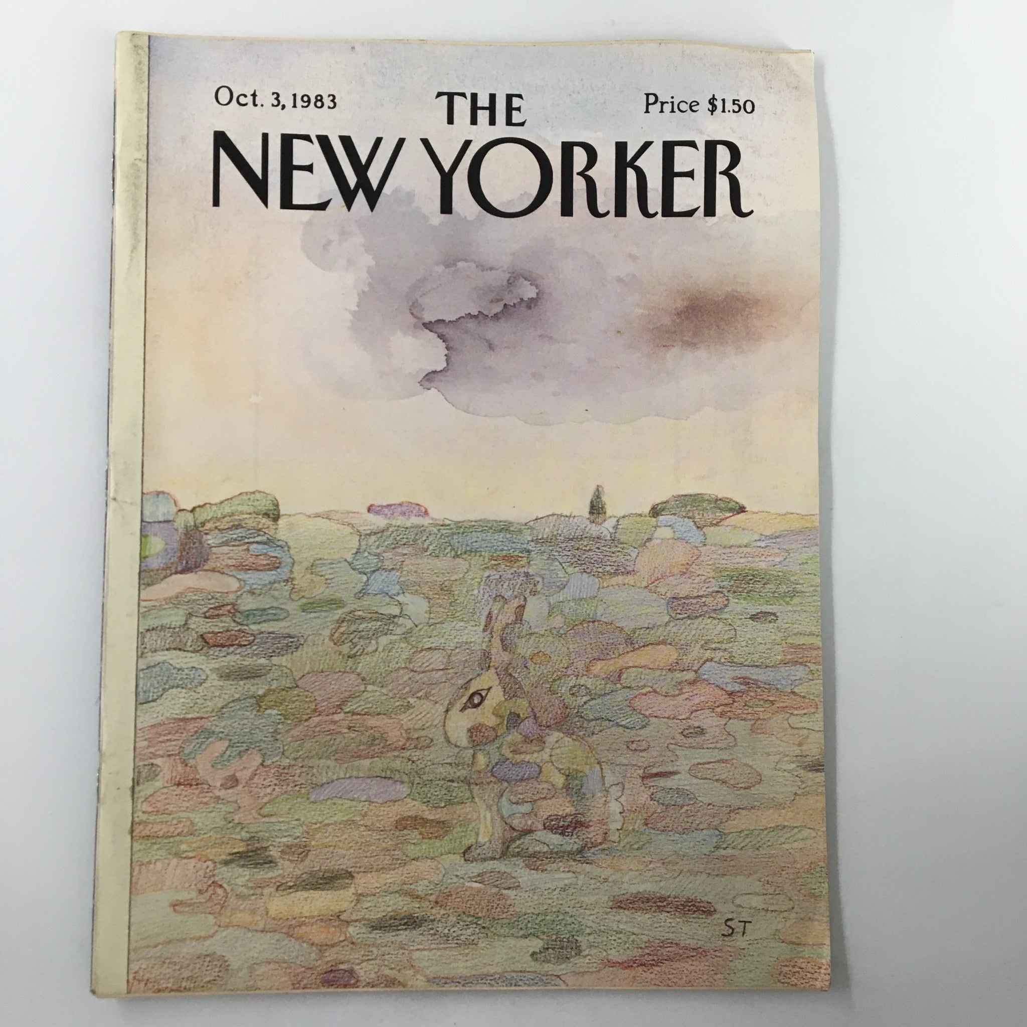 The New Yorker Magazine October 3 1983 Camouflage by Saul Steinberg No Label