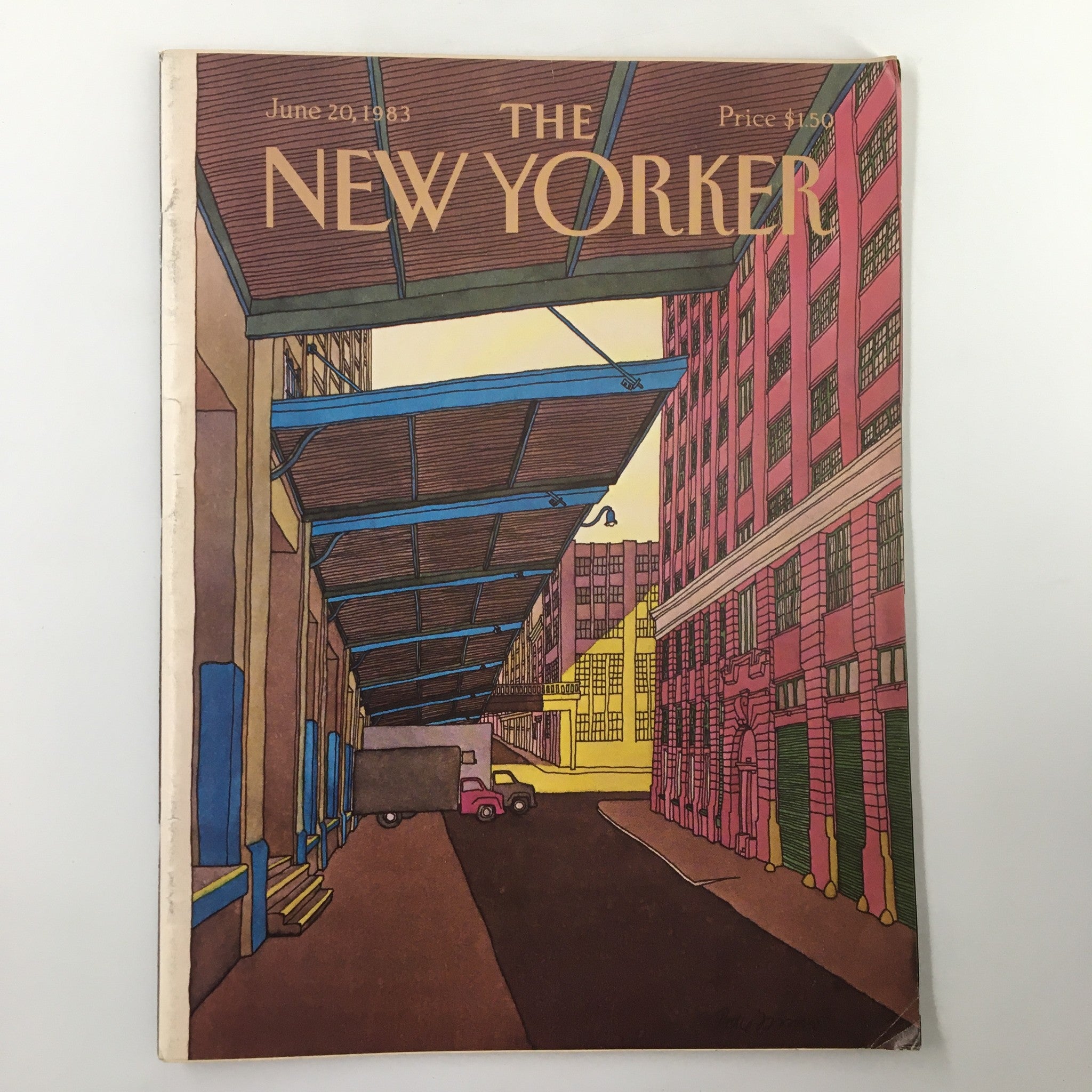 The New Yorker Magazine June 20 1983 Loading Dock by Roxie Munro No Label