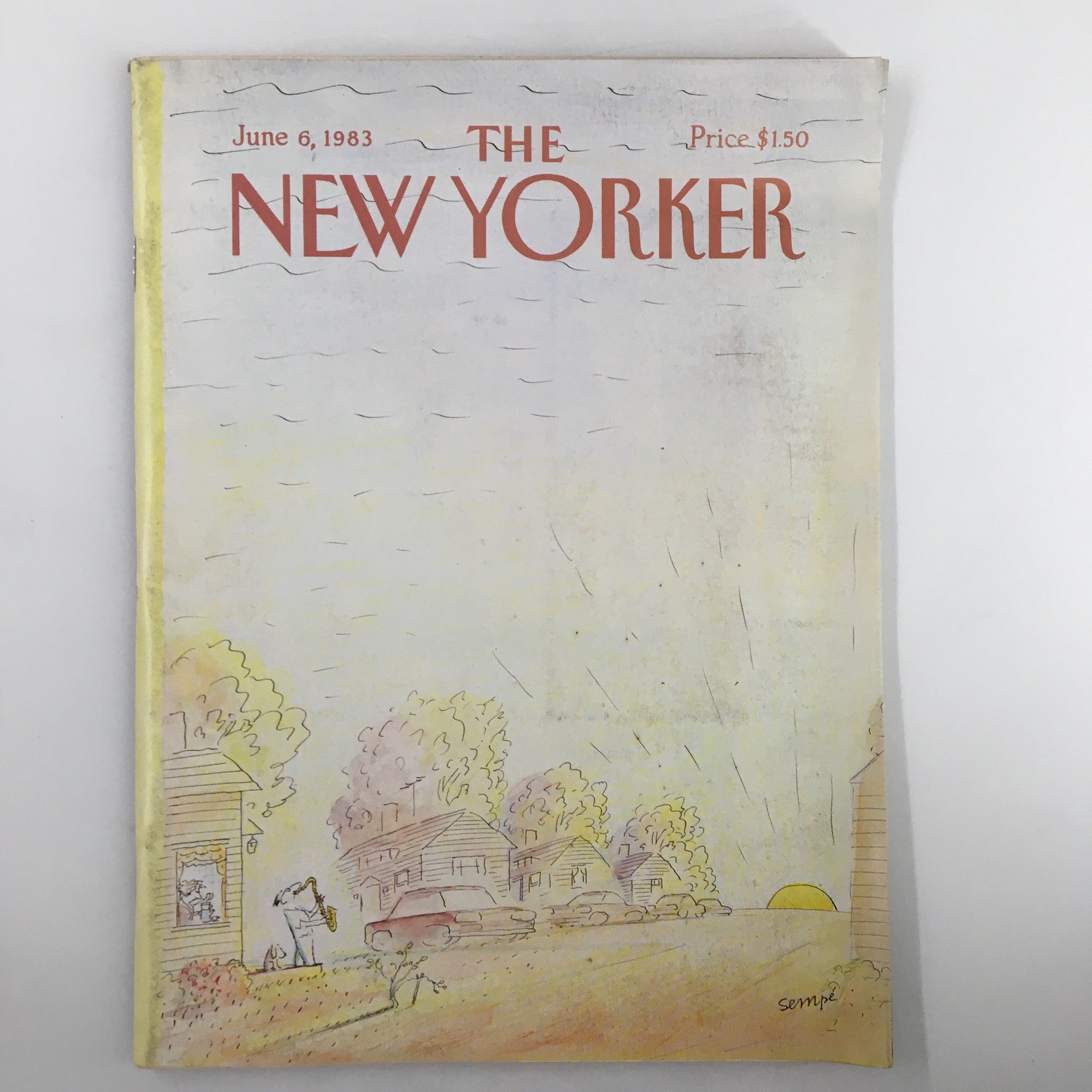 The New Yorker Magazine June 6 1983 Sunset by Jean-Jacques Sempe No Label