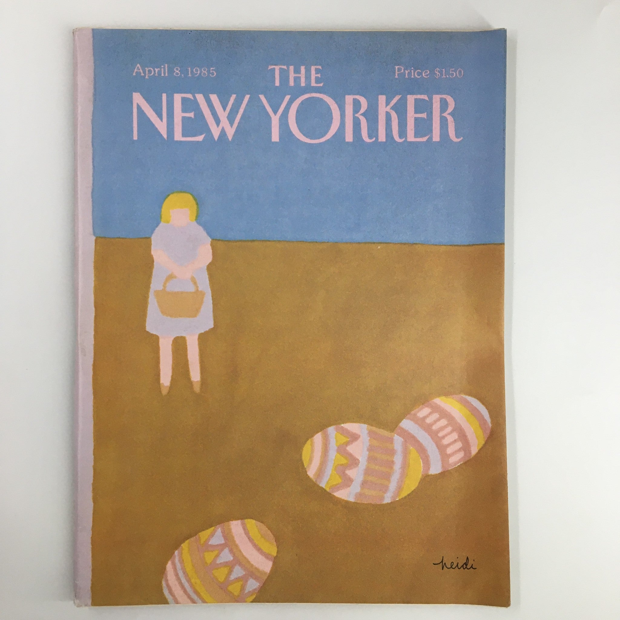 The New Yorker Magazine April 8 1985 Easter Egg by Heidi Goennel No Label