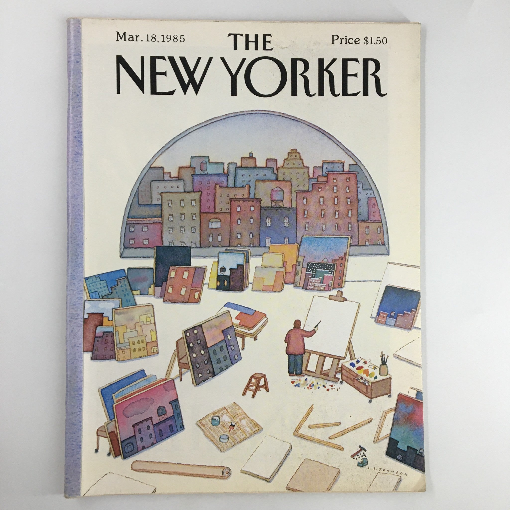 The New Yorker Magazine March 18 1985 A Painter Paints by Lonnie-Sue No Label