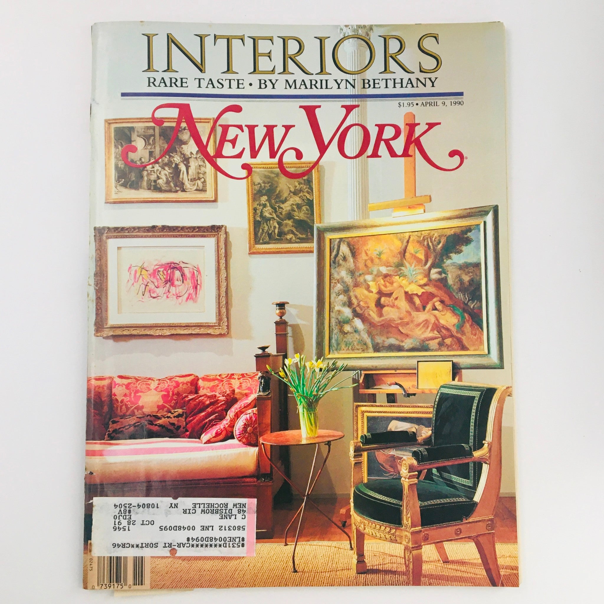 New York Magazine April 9 1990 Interiors Rare Taste by Marilyn Bethany