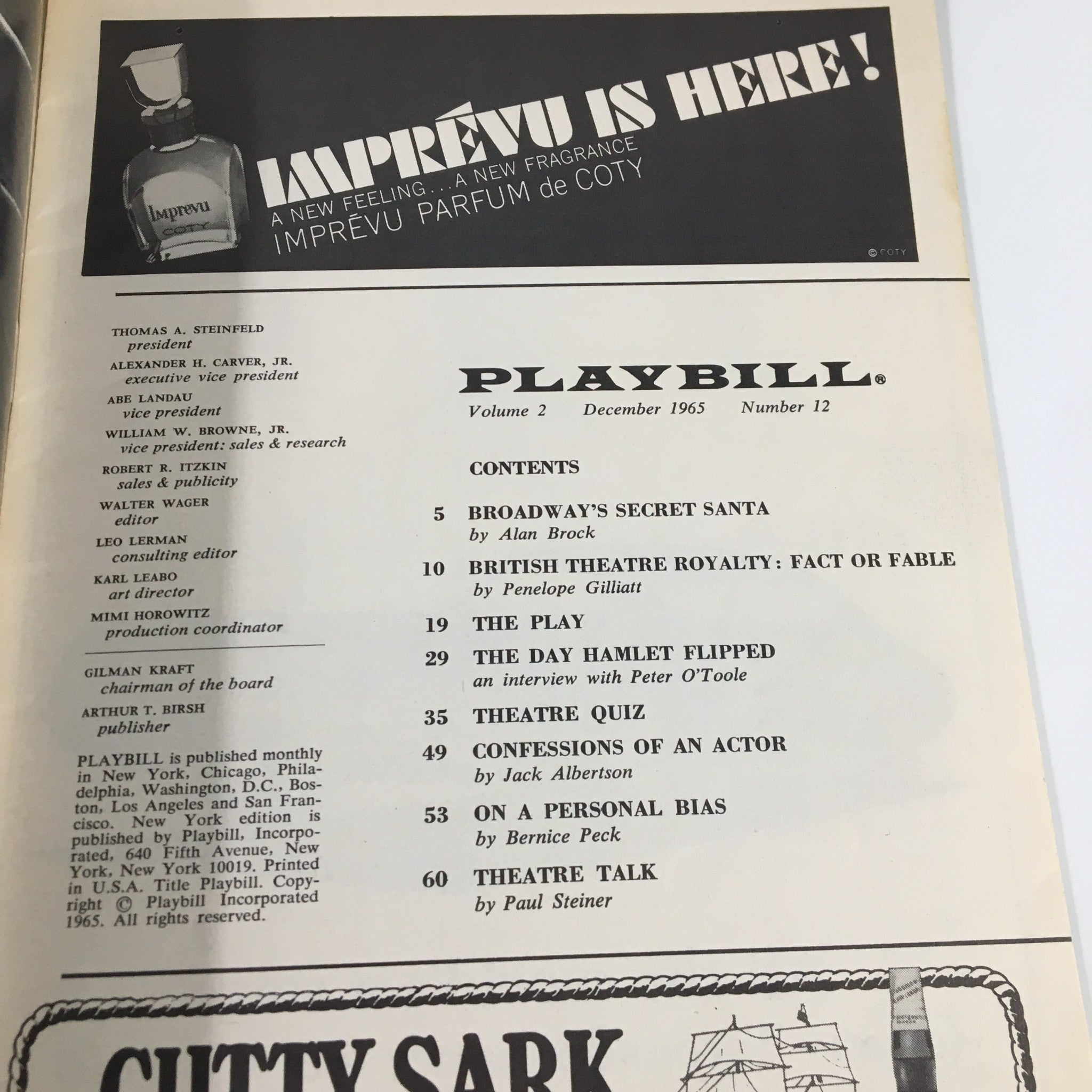 1965 Playbill The Playhouse Alan King The Impossible Years by Arthur Storch