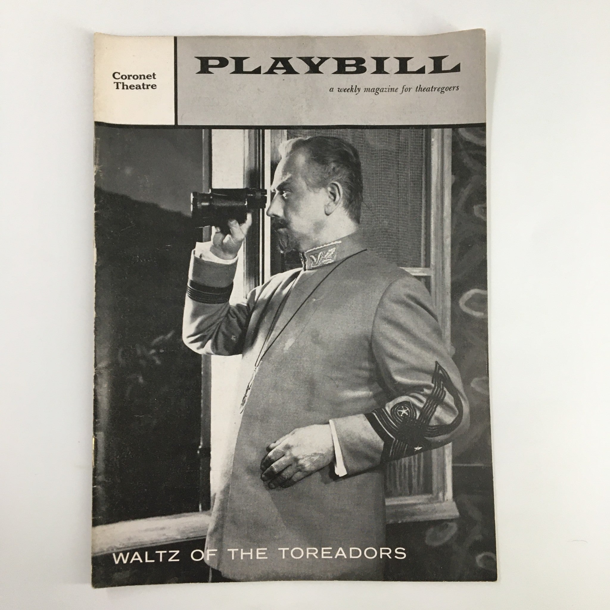 1958 Playbill Coronet Theatre Melvyn Douglas in The Waltz of The Toreadors