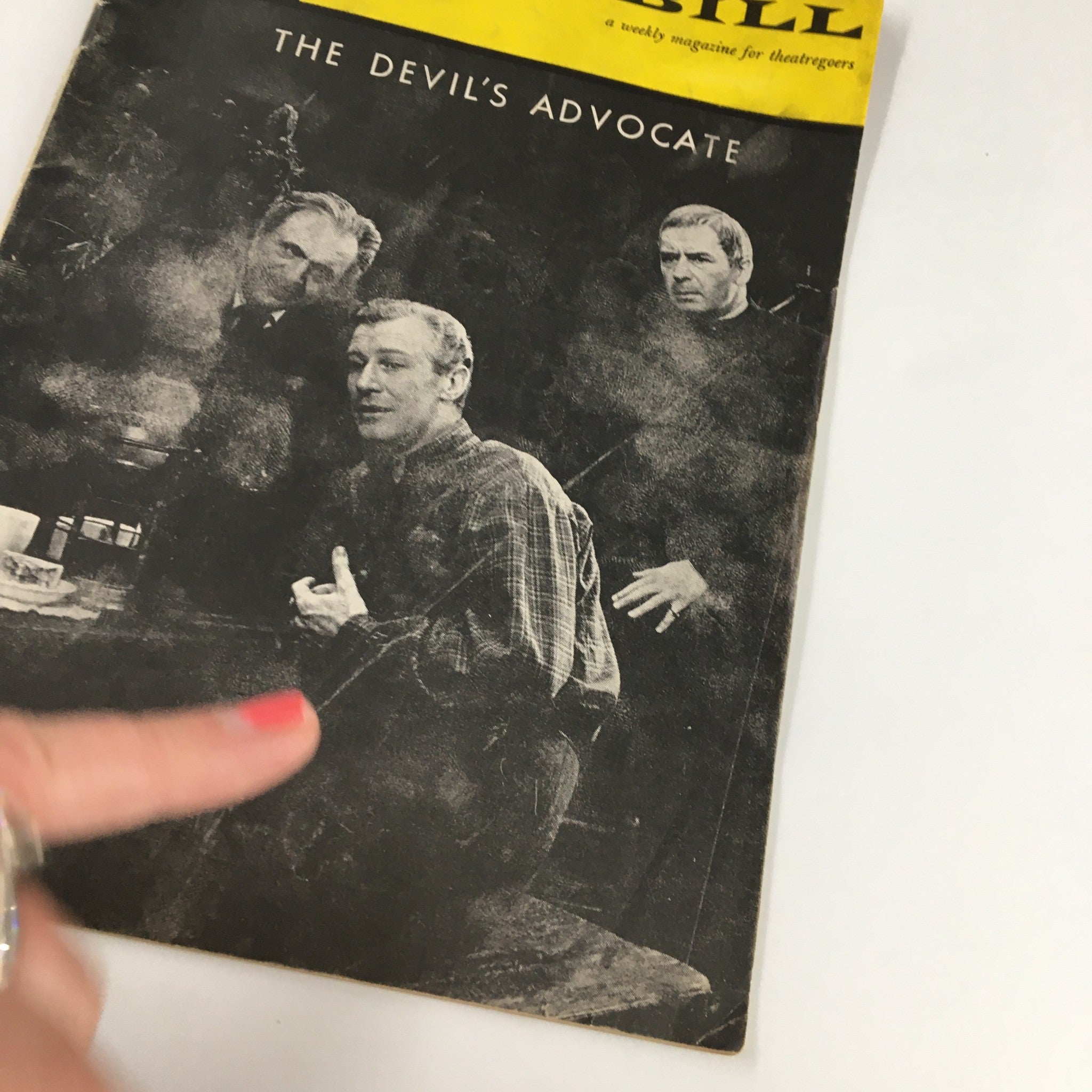 1961 Playbill Billy Rose Theatre The Devil's Advocate A Play by Dore Schary