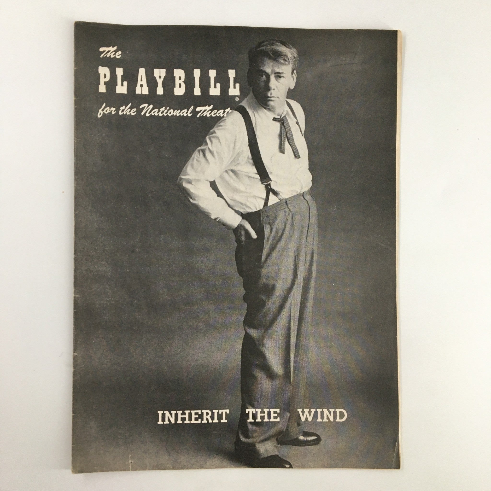 1957 Playbill National Theatre Paul Muni in Inherit The Wind by Jerome Lawrence