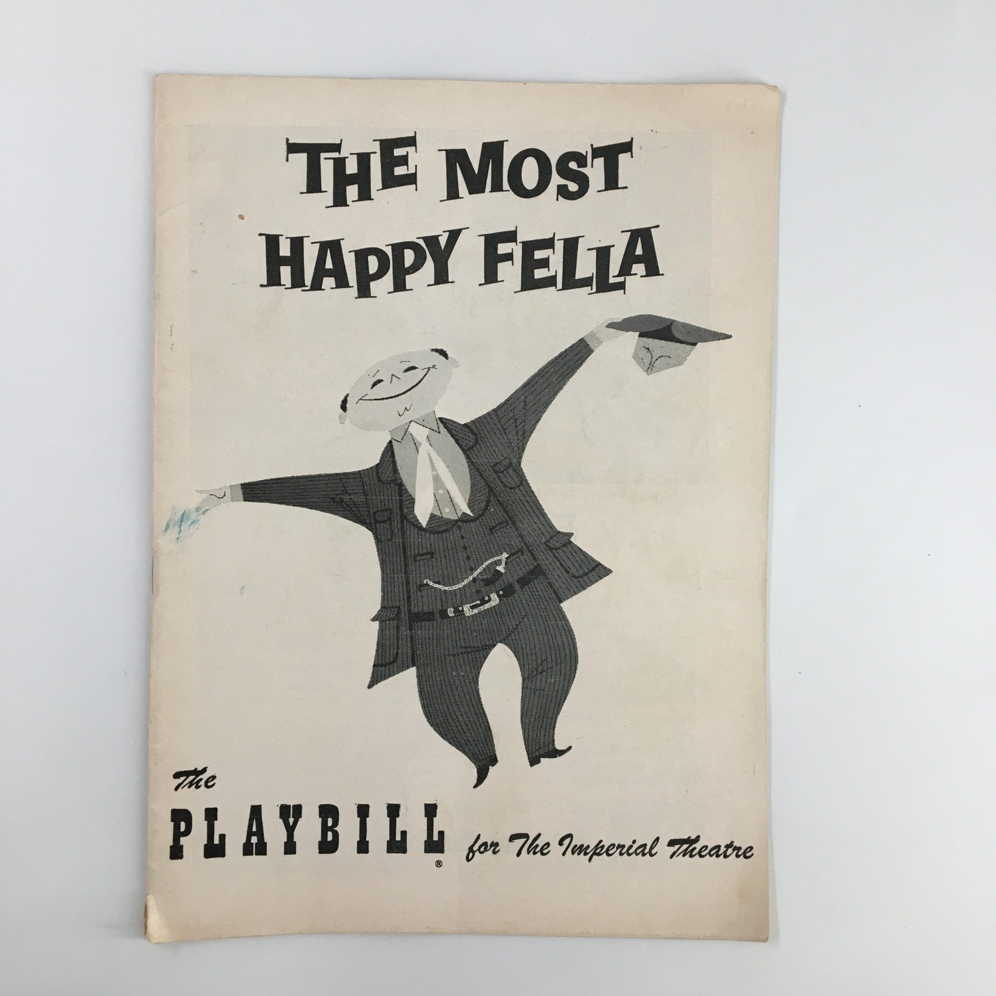 1956 Playbill Imperial Theatre Frank Loesser's Musical The Most Happy Fella