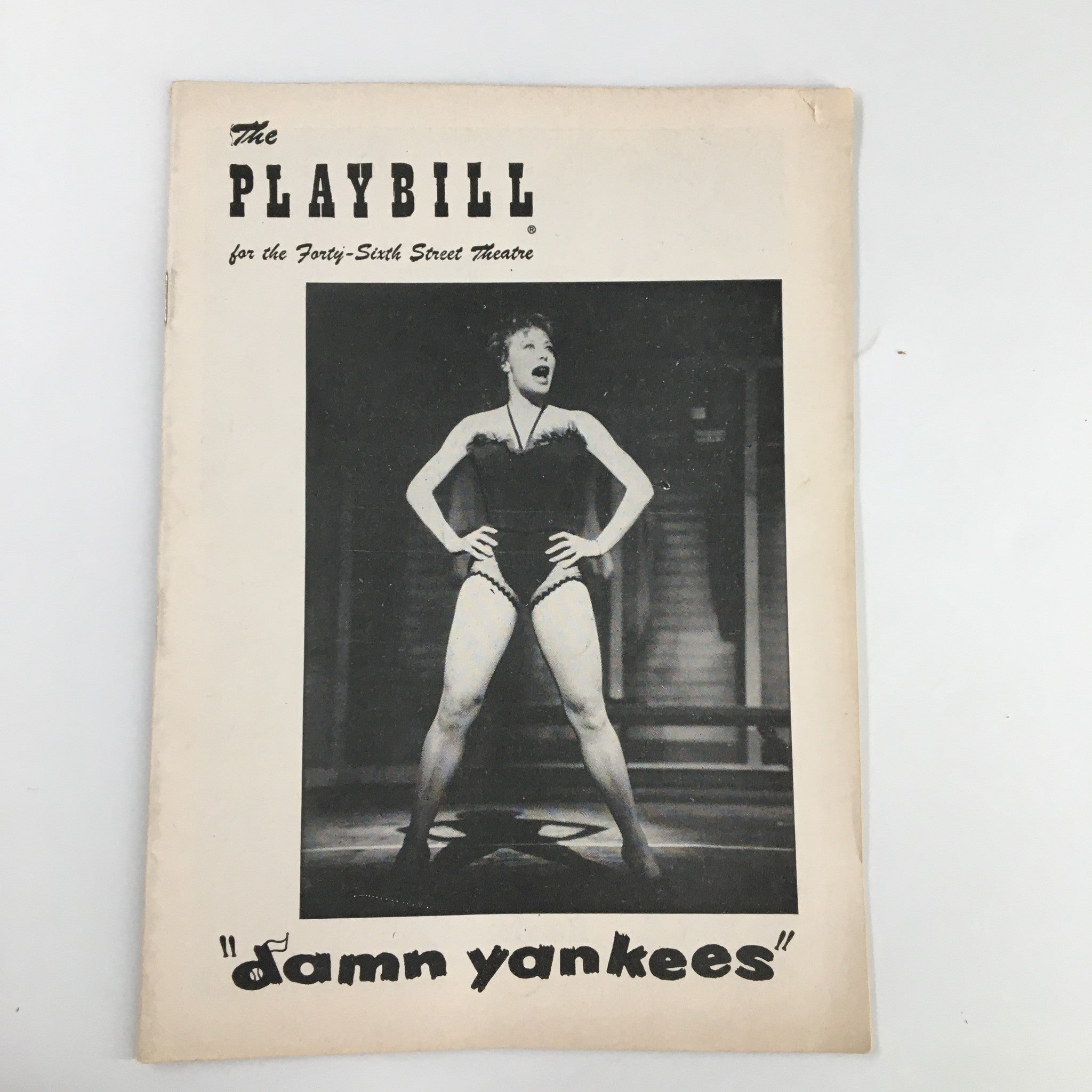 1956 Playbill Forty-Sixth Street Theatre Gwen Verdon in Damn Yankees