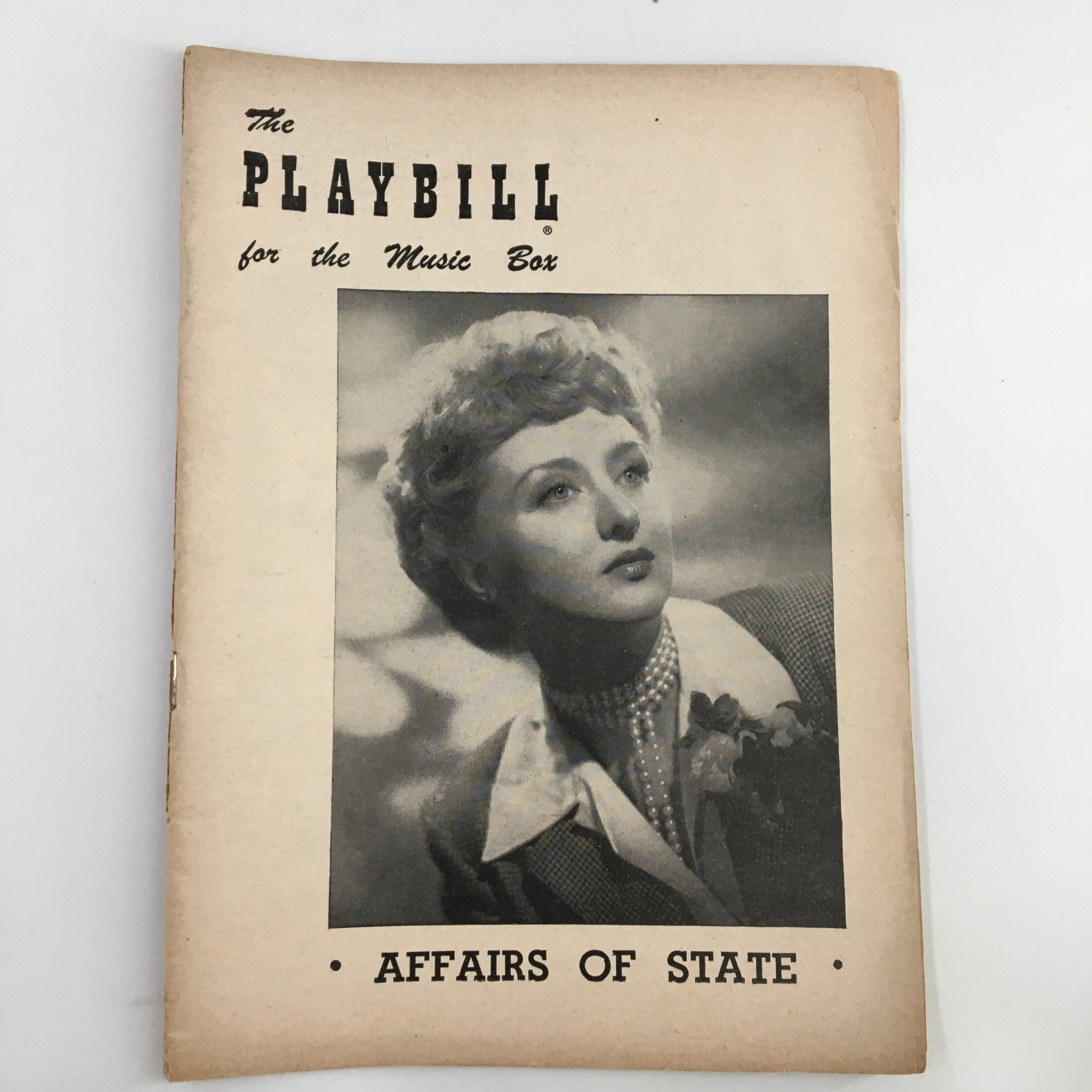 1951 Playbill The Music Box Celeste Holm in Affairs of State by Louis Verneuil