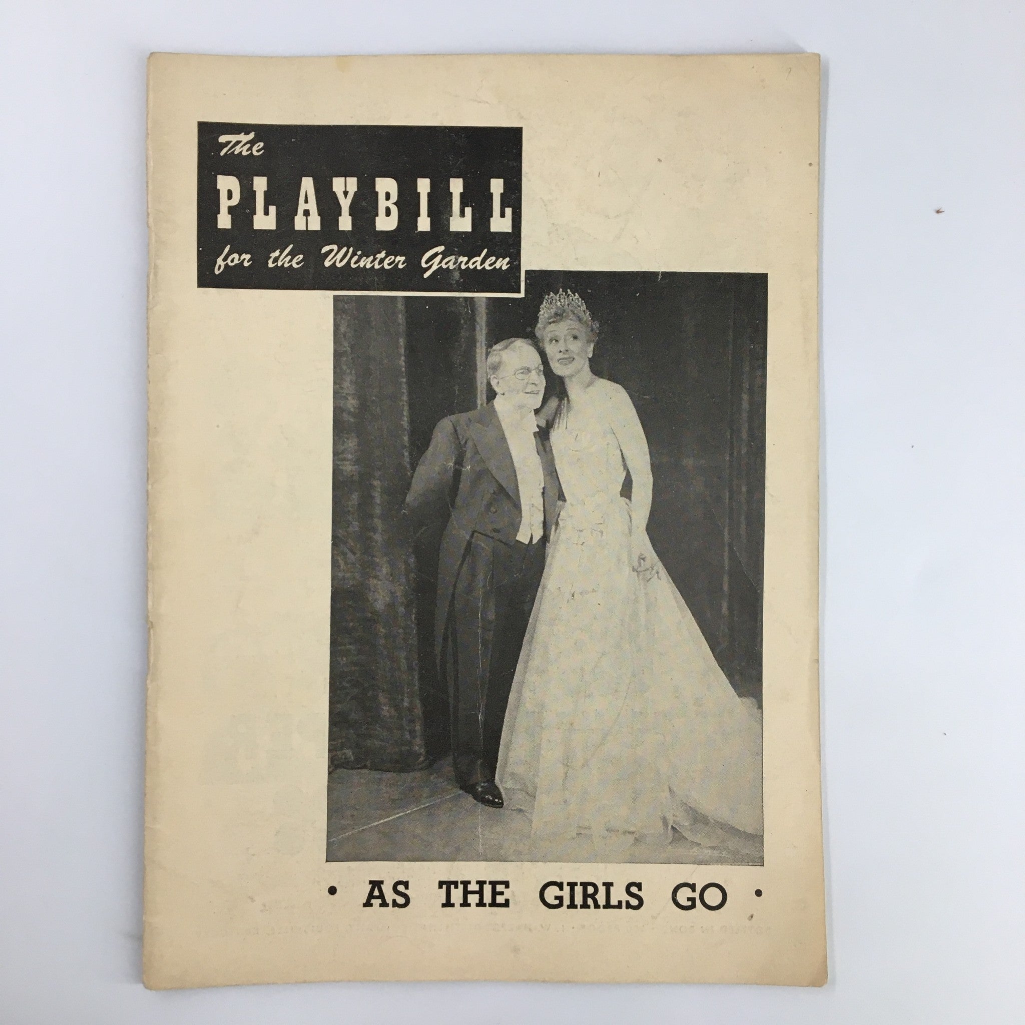 1949 Playbill Winter Garden Bobby Clark in As The Girls Go with Irene Rich