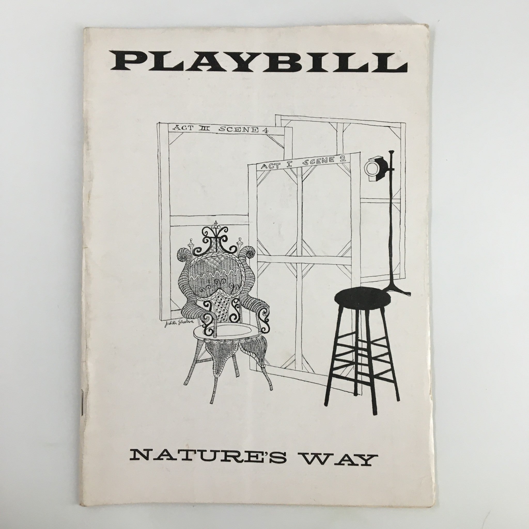 1957 Playbill Coronet Theatre Orson Bean in Nature's Way by Herman Wouk