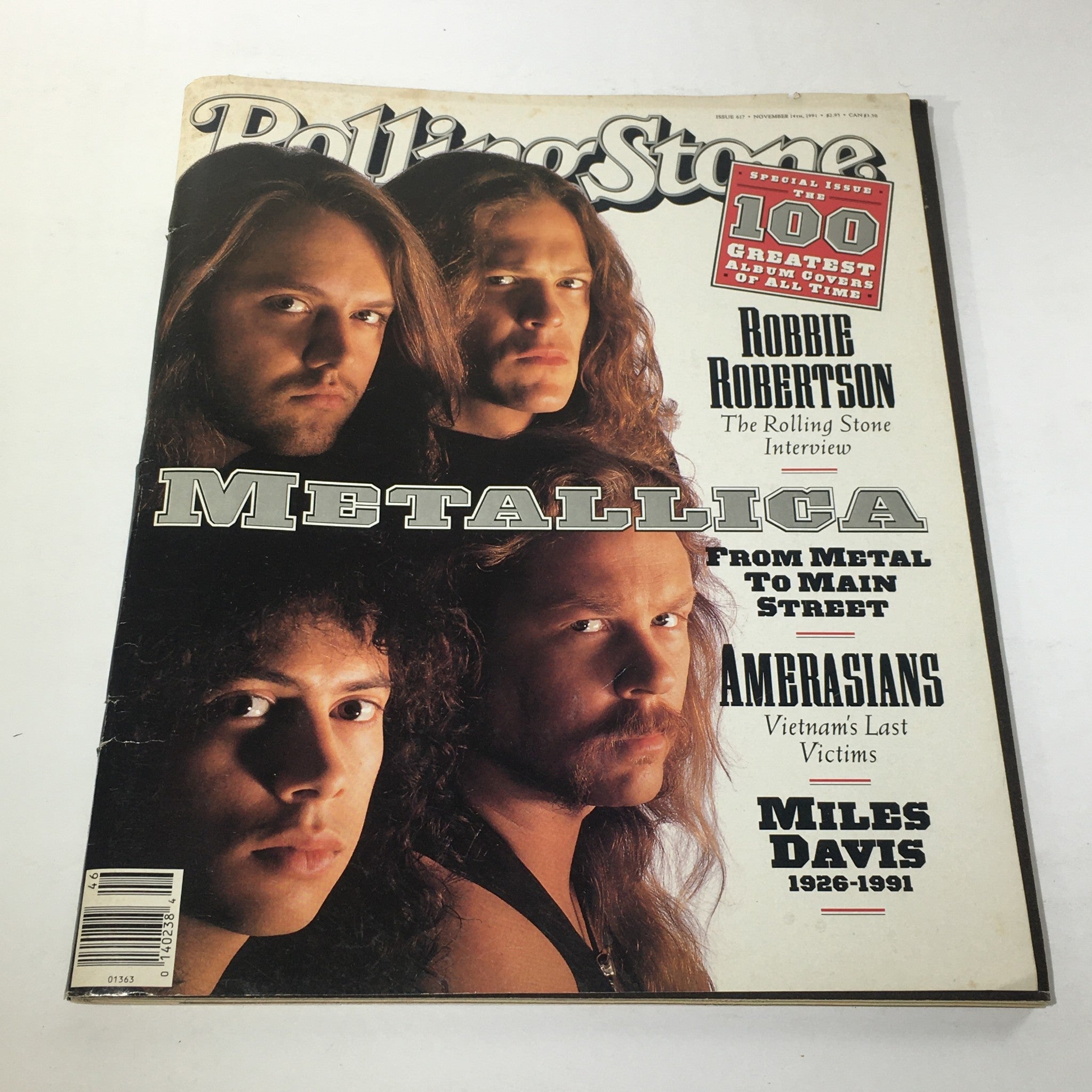 VTG Rolling Stone: November 14 1991 - Metallica Cover No Label/Newsstand