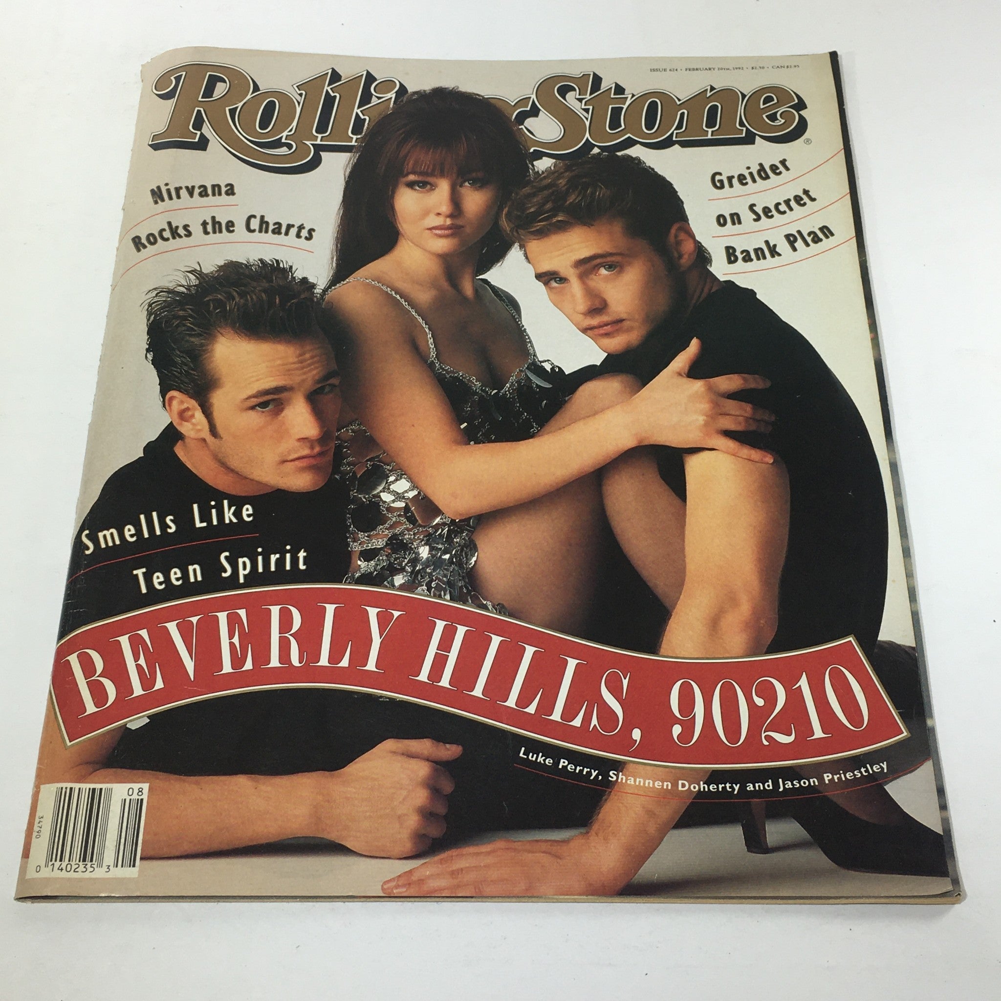 VTG Rolling Stone: February 20 1992 Luke Perry, Shannen Doherty, Jason Priestly