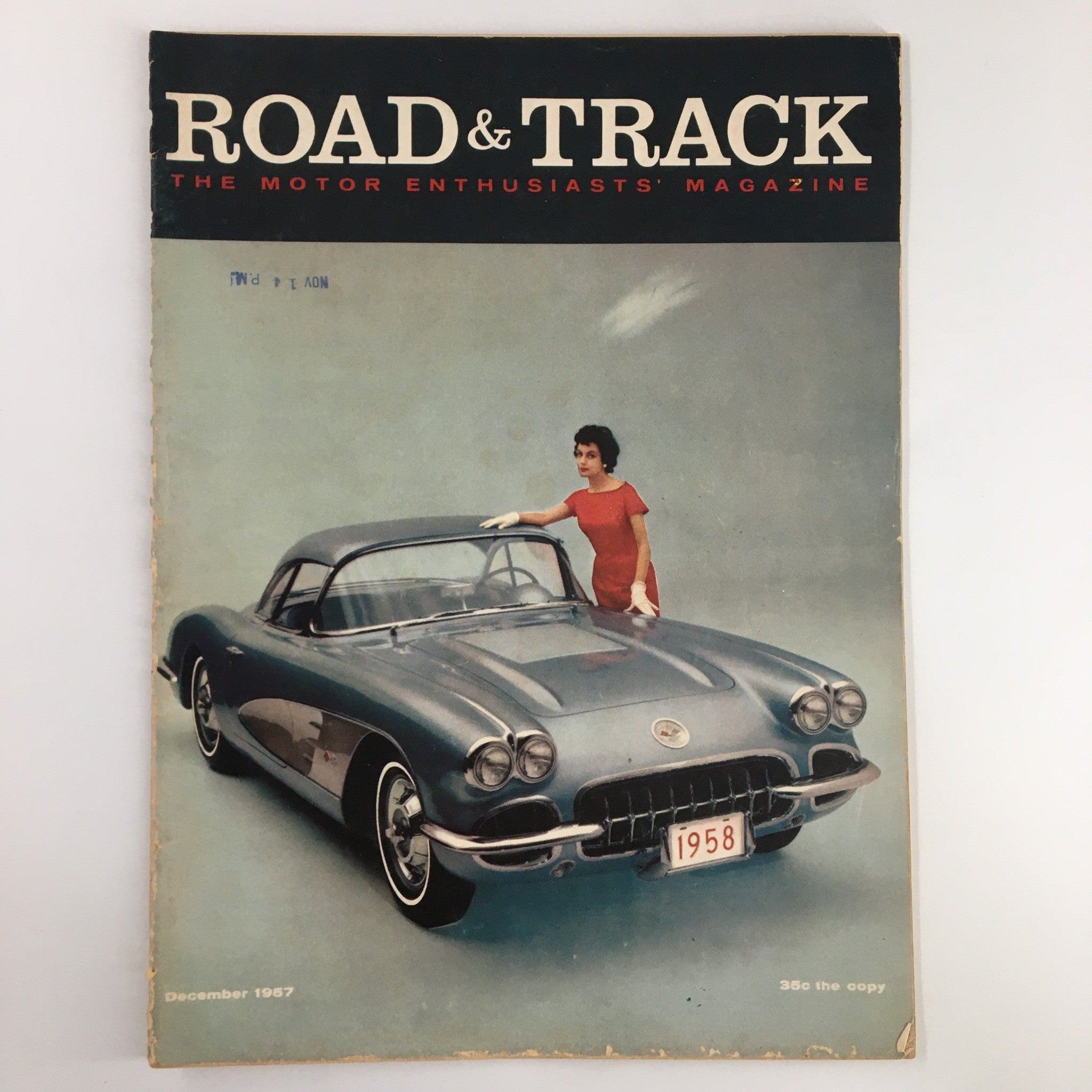 VTG Road & Track Magazine December 1957 Ferrari Testa Rossa Test No Label