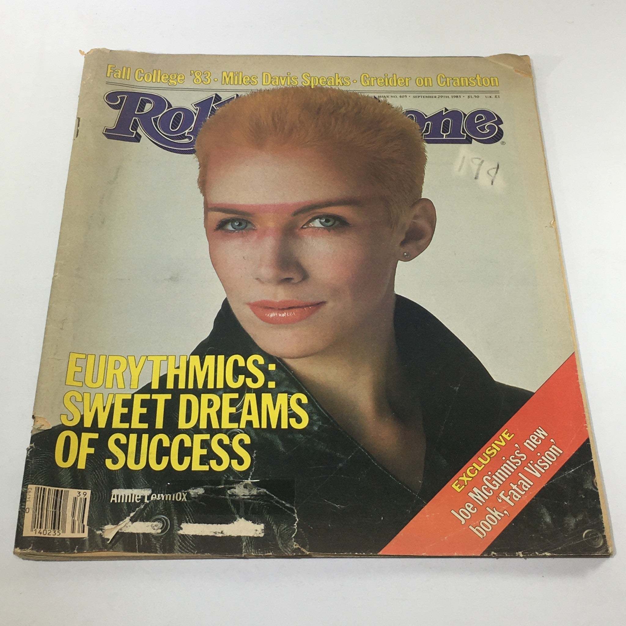 VTG Rolling Stone: September 29 1983 - Annie Lennox Cover