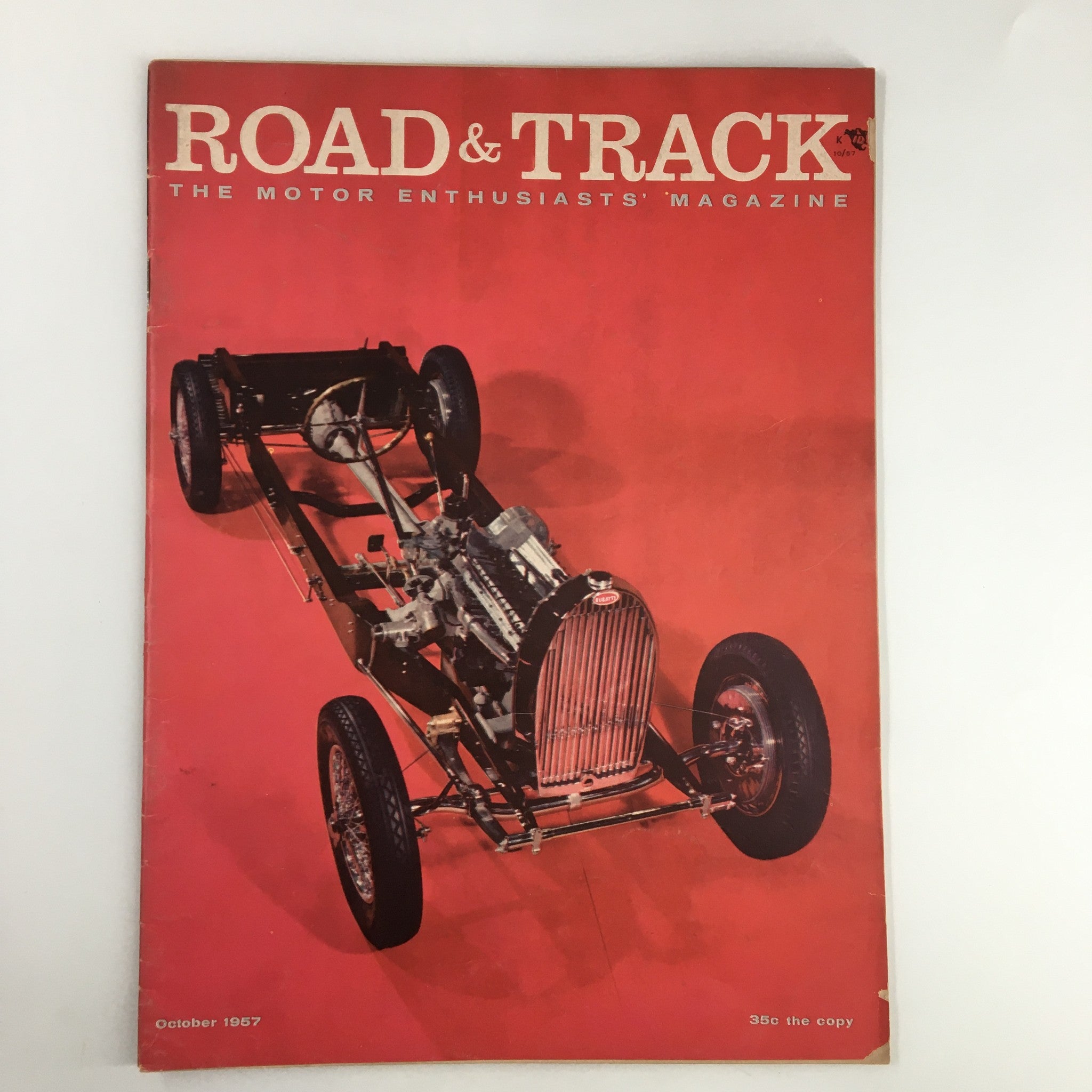 VTG Road & Track Magazine October 1957 Mercedes 219 Road Test No Label