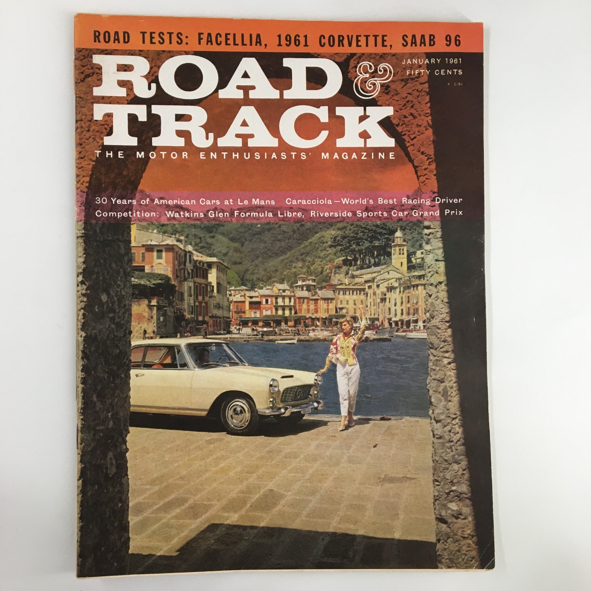 VTG Road & Track Magazine January 1961 Facella, 1961 Corvette Road Test No Label