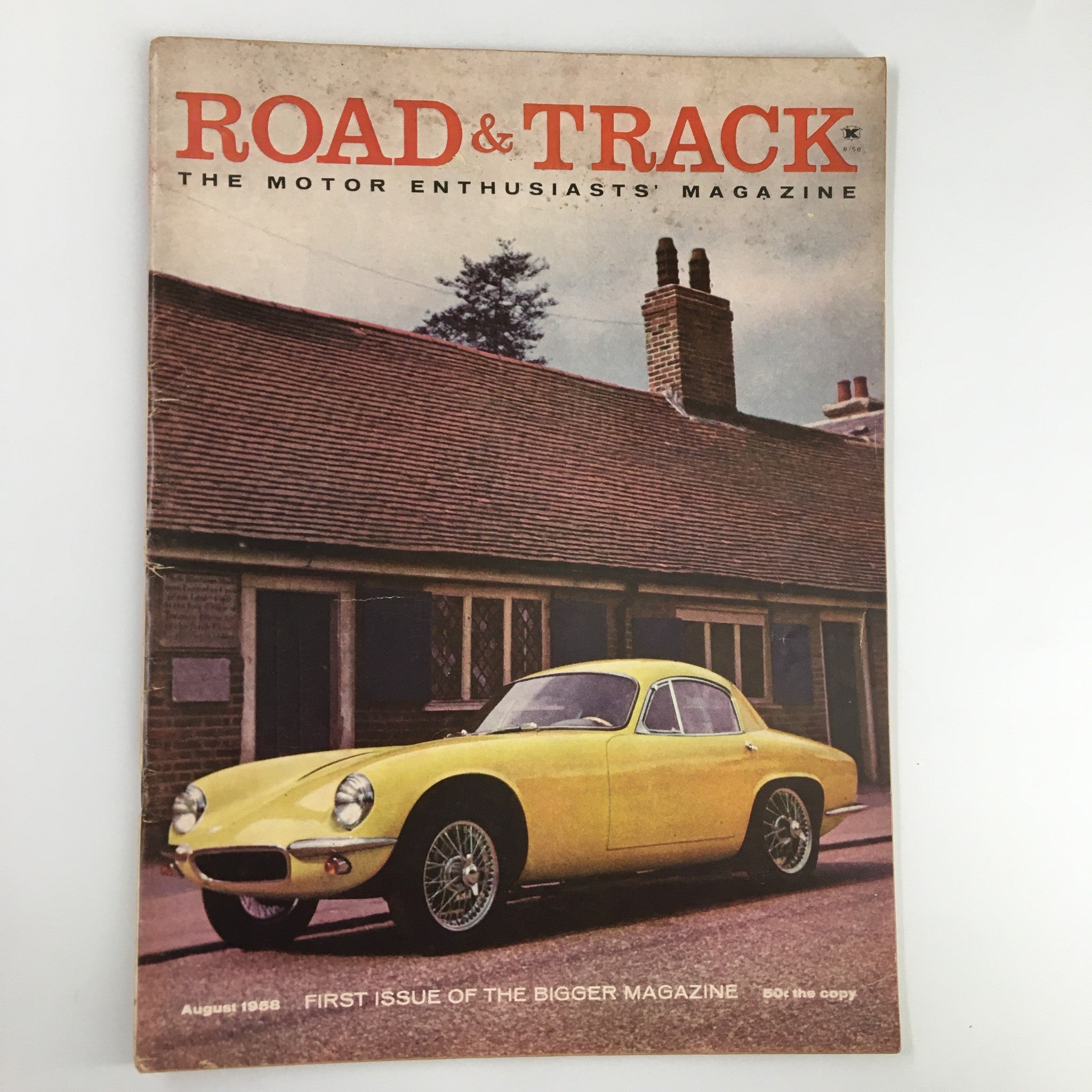 VTG Road & Track Magazine August 1958 Austin-Healey Sprite Road Test No Label