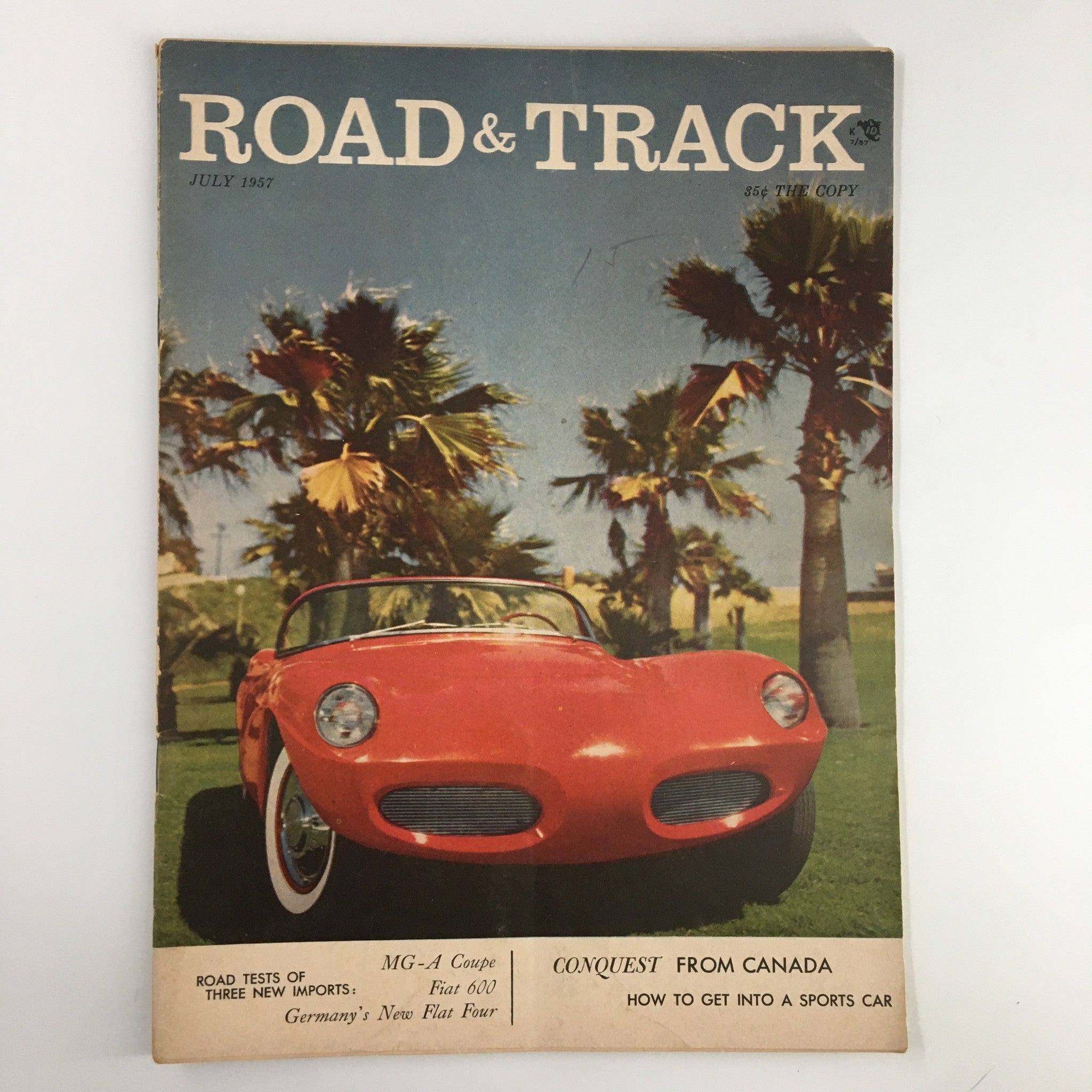 VTG Road & Track Magazine July 1957 The Canadian Conquest from Canada No Label