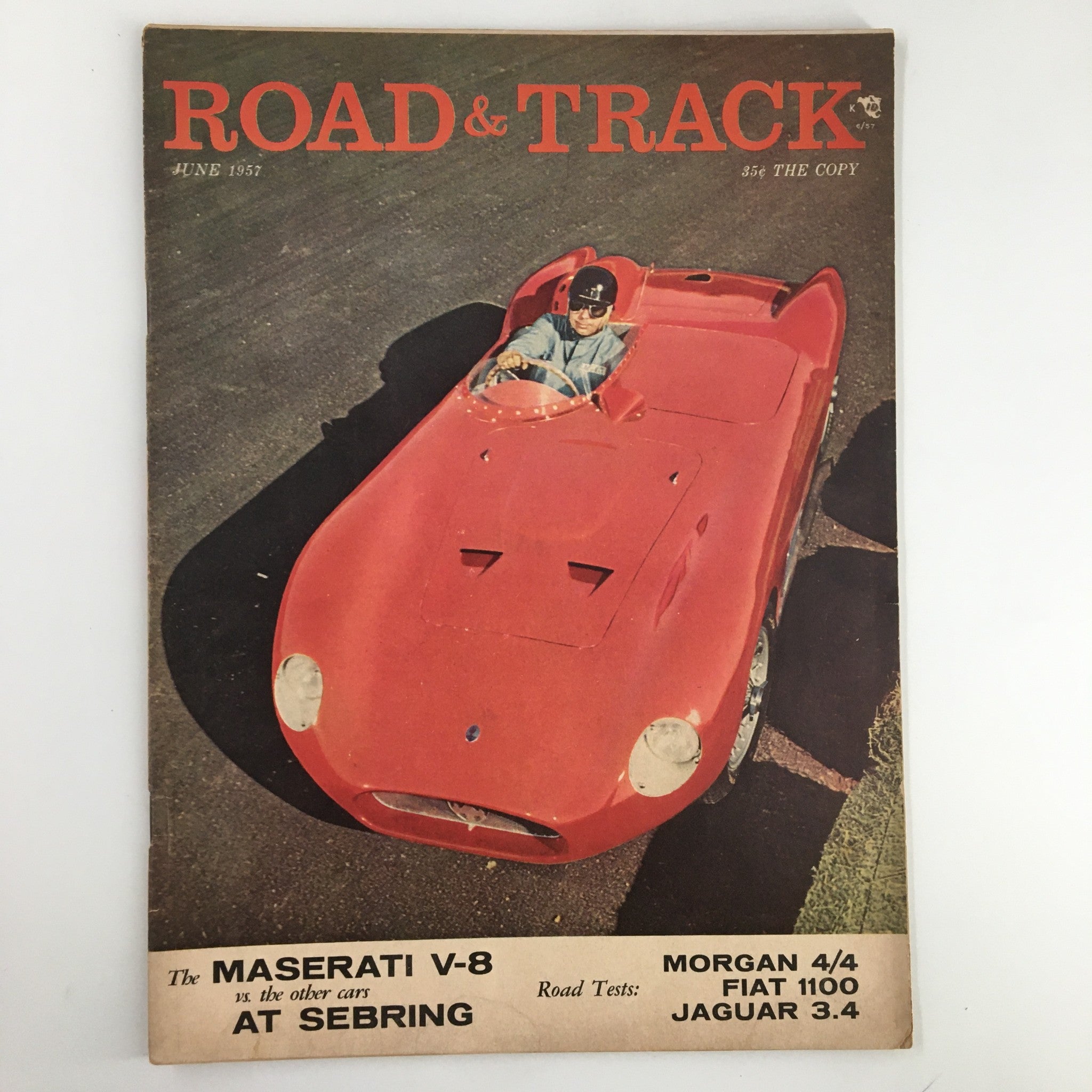 VTG Road & Track Magazine June 1957 The Maserati V-8 vs The Other Cars No Label